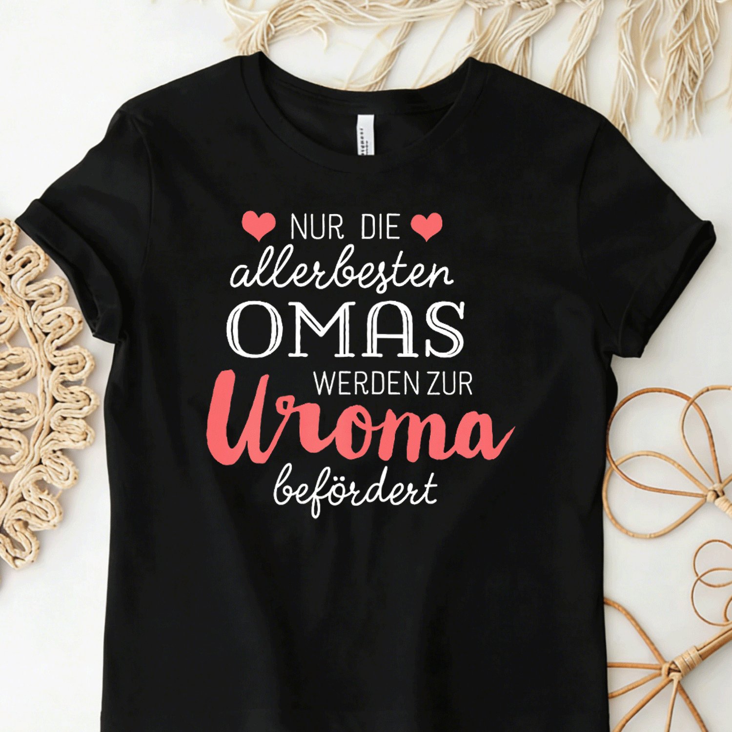 Image of Men's & Women's Funny T-shirt "only The Very Grandmas Get To Great-grandma" - Unisex Casual Round Neck Shirt Suitable For , Machine Washable Gift For /uroma , 180g