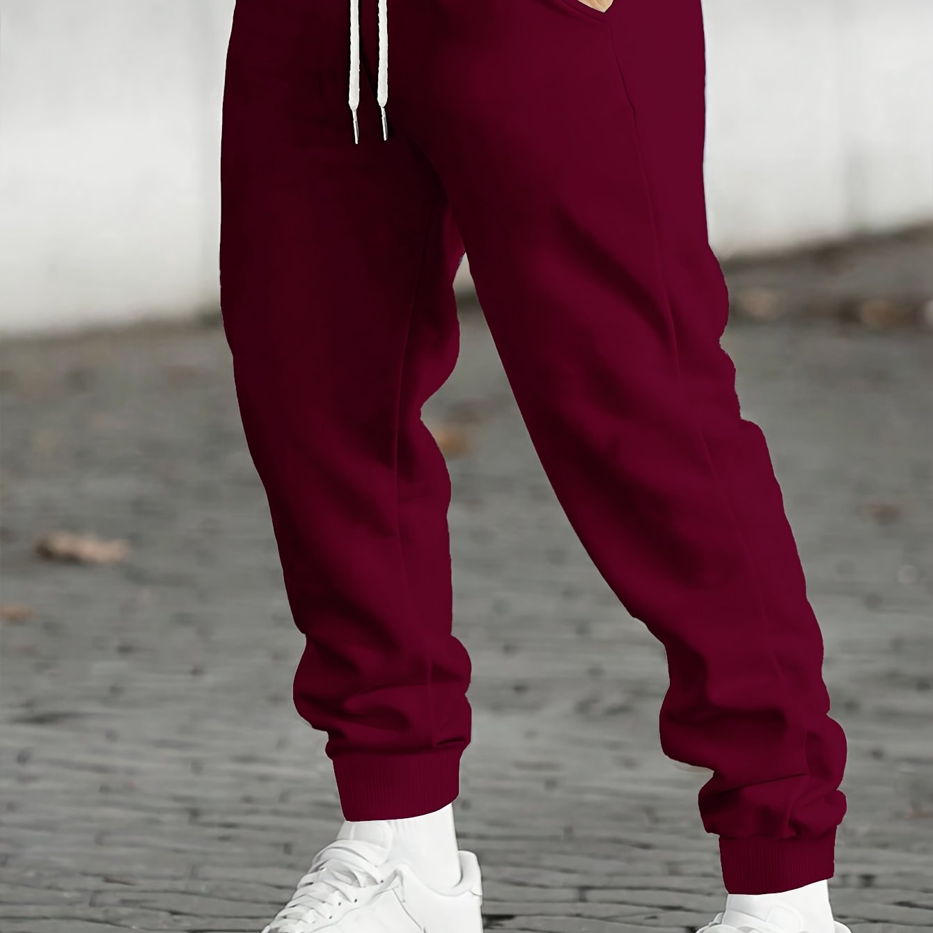TEMU Men's Casual Sweatpants, Comfortable Autumn Winter Joggers, Winter Outdoor Drawstring Pants