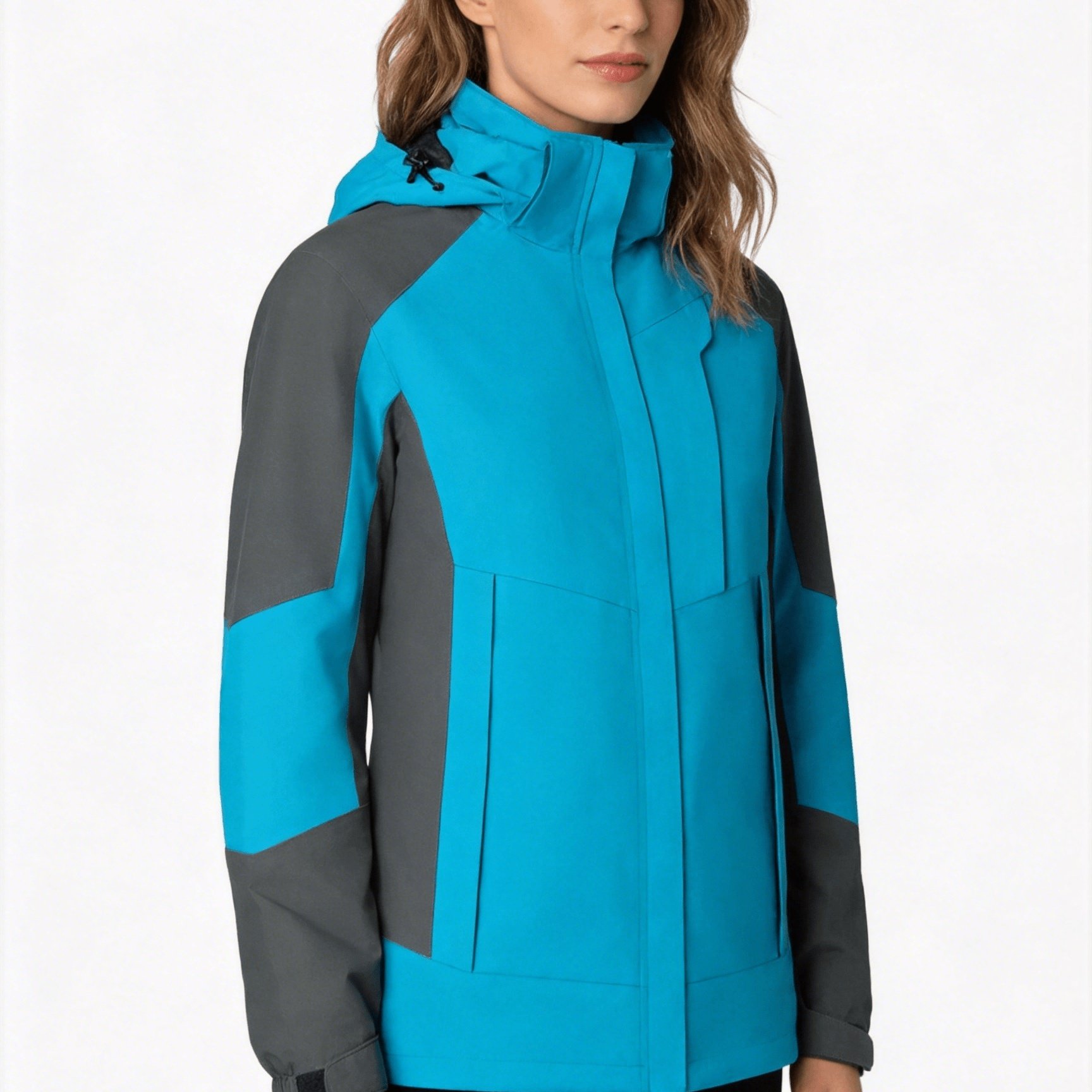 Image of Women's Lightweight Hooded Jacket, Outdoor Windproof High Quality, With Zip Pockets, Spring/autumn Outerwear, Perfect For Daily Or Outdoor Activities