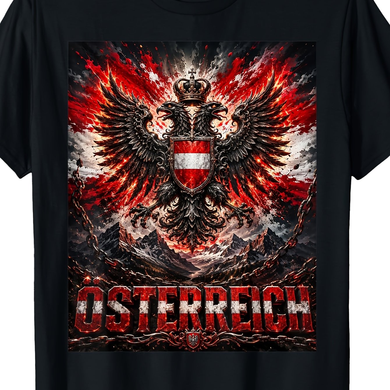 Osterreich T Shirt Osterreichische Adler Austria T-shirt
