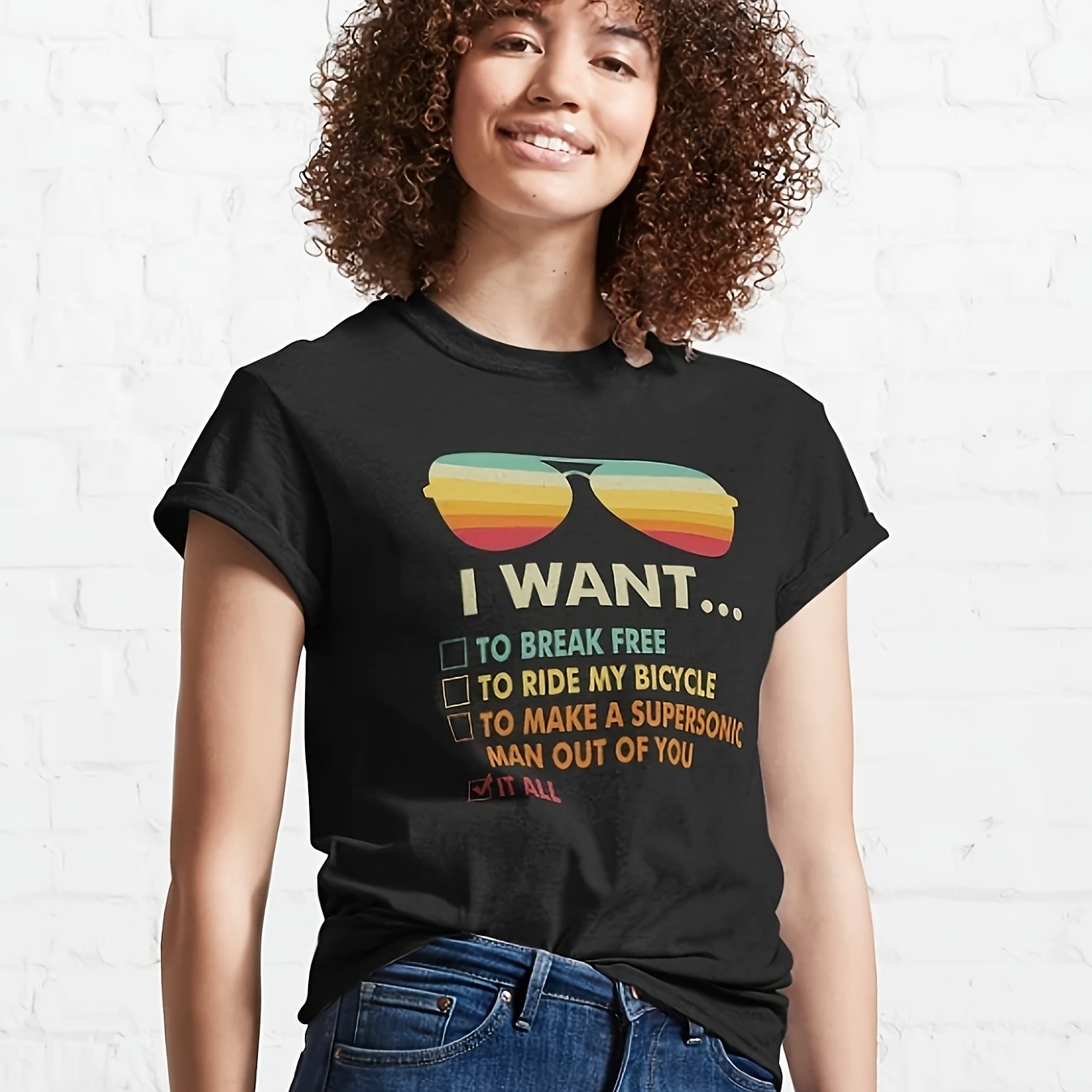 TEMU I Want To To Ride My Bicycle -shirt