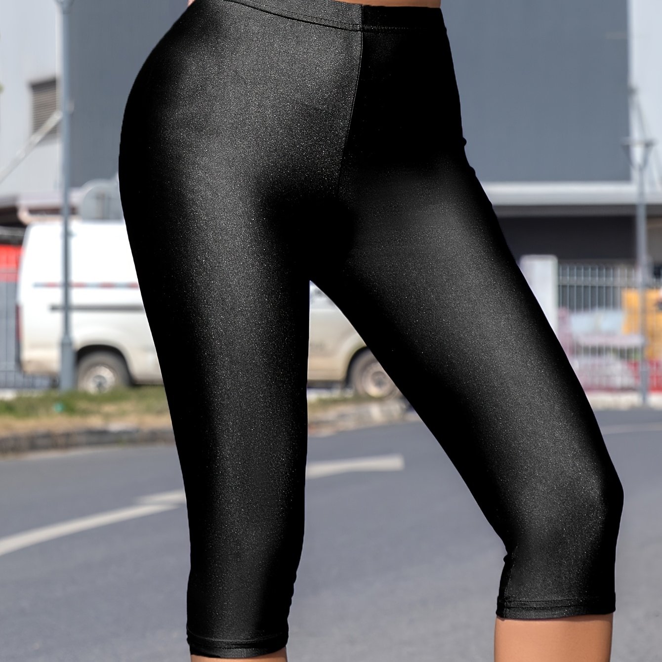 E-shop Dünne, kühlende, atmungsaktive, glänzende 7-Punkt-Hosen für Frühling und Sommer, hochelastisch, , personalisiert, eng anliegende Leggings