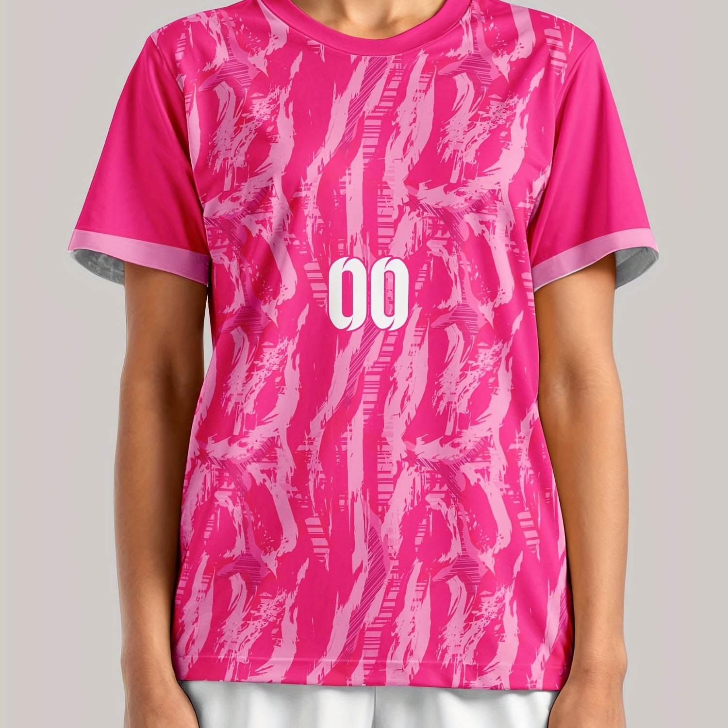 TEMU Gepersonaliseerde dames T-shirts met namen en voor voetbal, geschikt voor teamtraining, sport en fitness; comfortabel, ademend, sneldrogend,