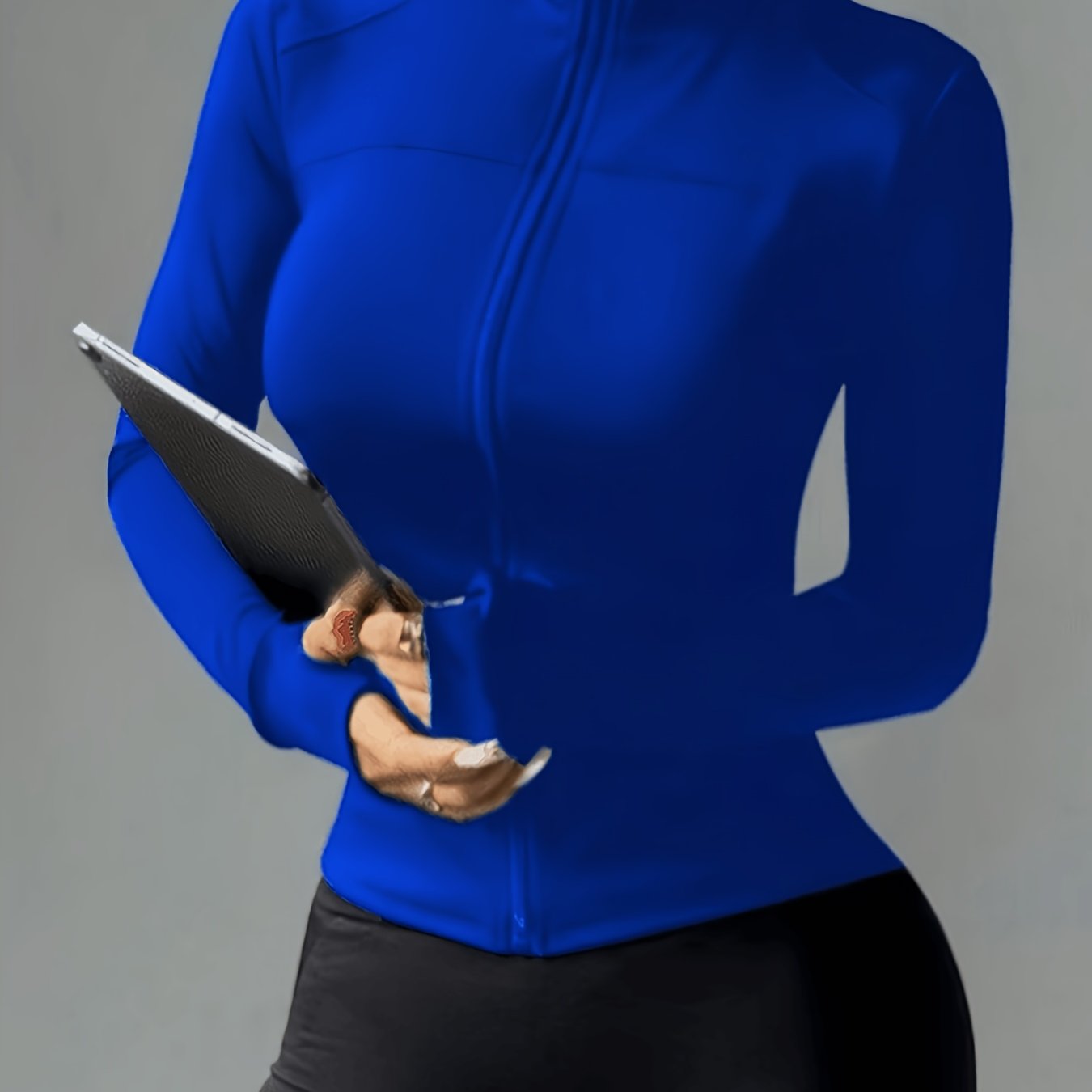 TEMU New Women's Casual Quick-dry Zip-up Jacket Sport Top