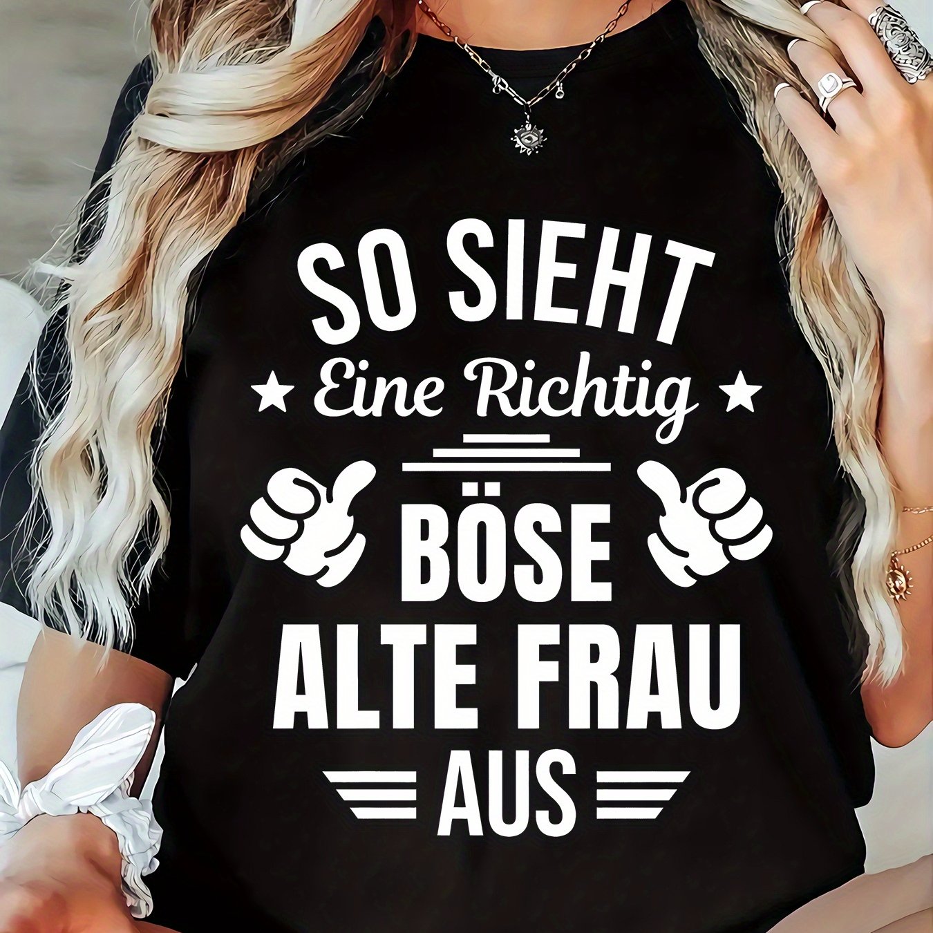TEMU Plus Size, Print Plus Size Women's Casual T-shirt, Round Neck, Short Sleeved, Slightly Elastic Fabric, Regular Style, Comfortable Top For Women