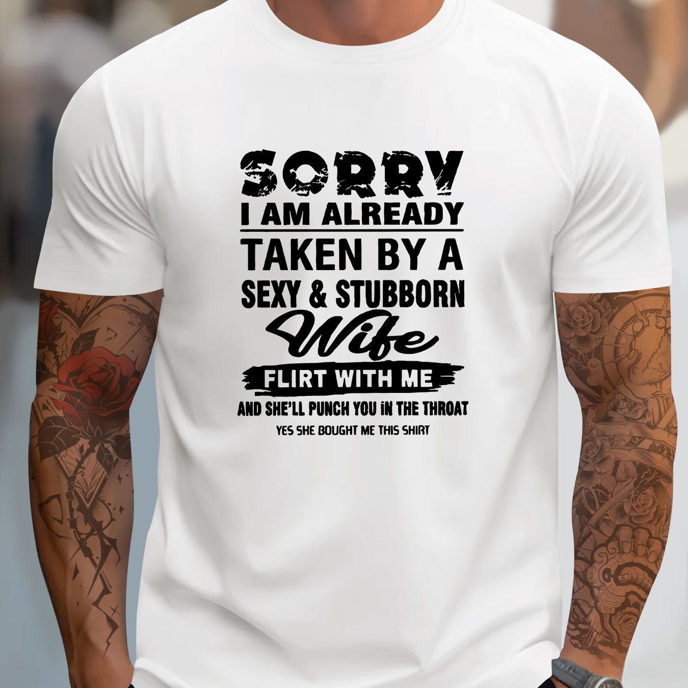 TEMU Men's Versatile T-shirt, A Stylish And Casual Short-sleeve Top With Fashionable Prints For Upscale Men's Clothing