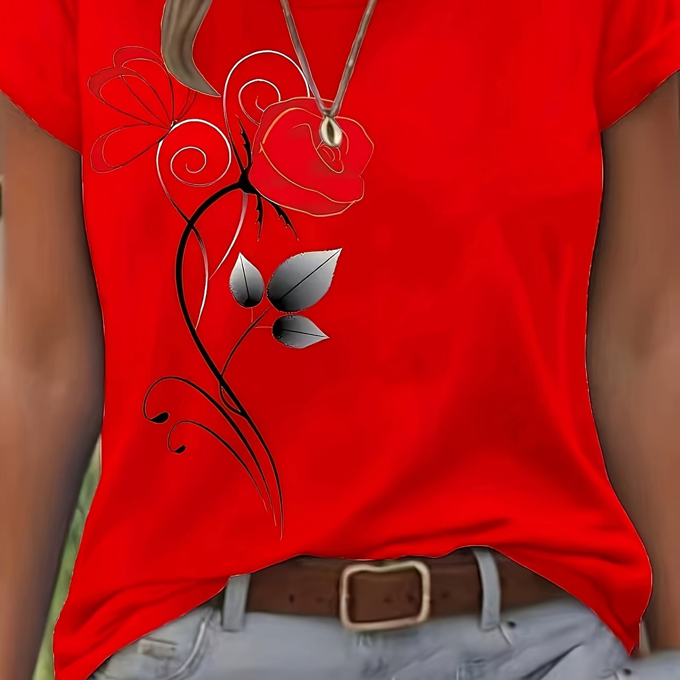 Women's Spring Summer Stretch Comfortable Casual T-shirt Clothing