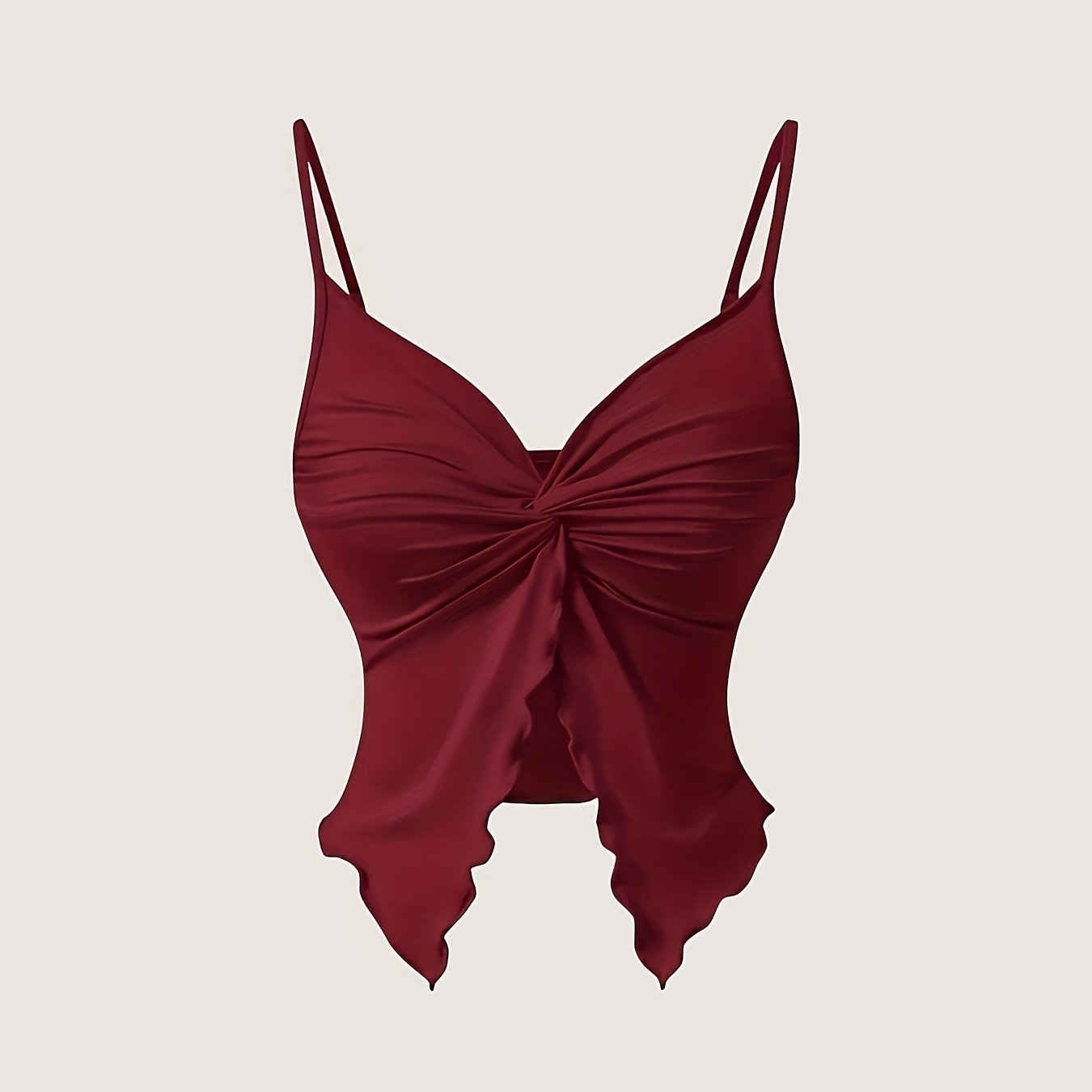 TEMU Gilet Y2K pour femme, dos nu , couleur unie, col en V, buste à volants torsadés, polyvalent toutes saisons
