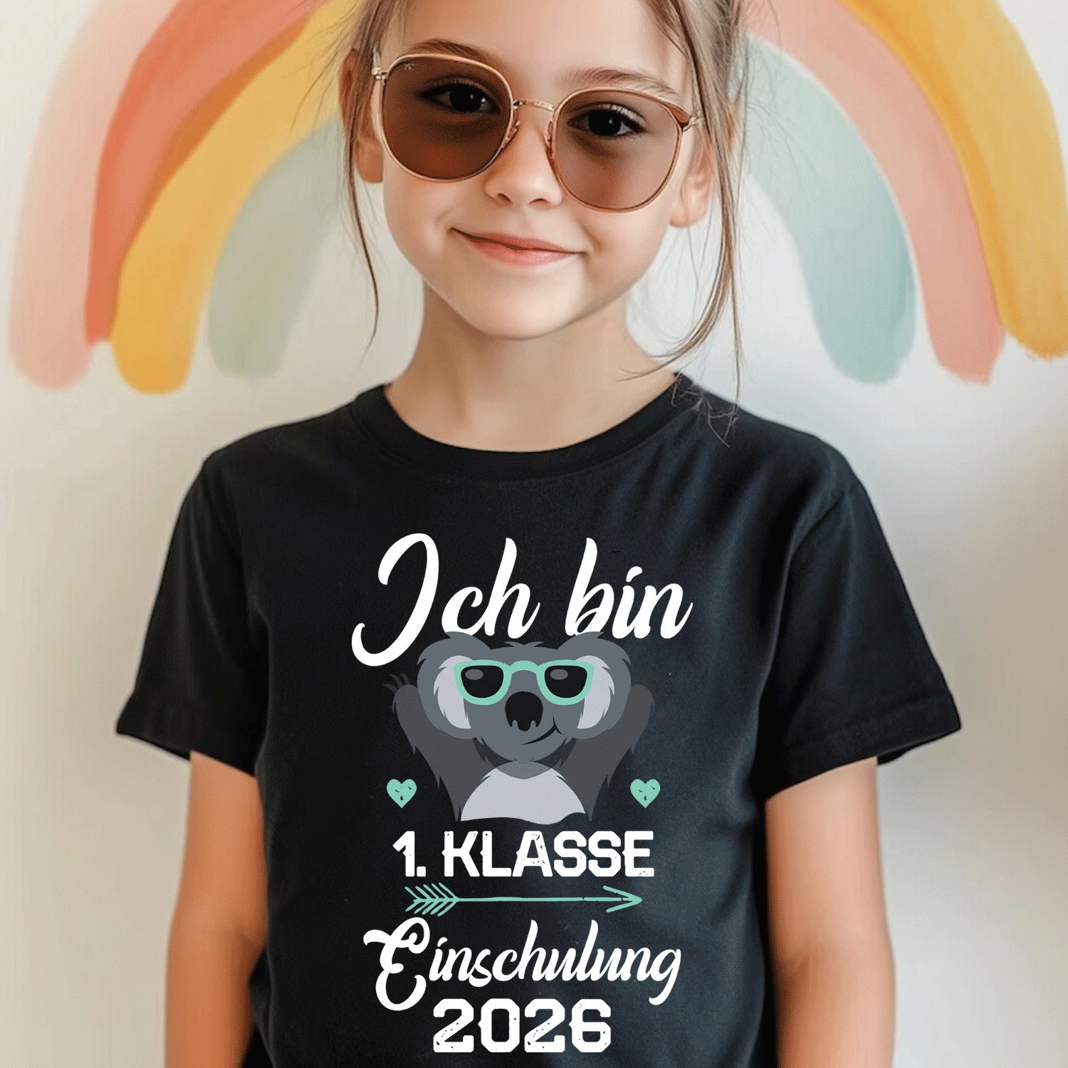 Image of I Am 1st Grade Starting School 2026 1st Grader Comfortable Casual Crew Neck Tee For Boys And Girls T Shirt, 200g