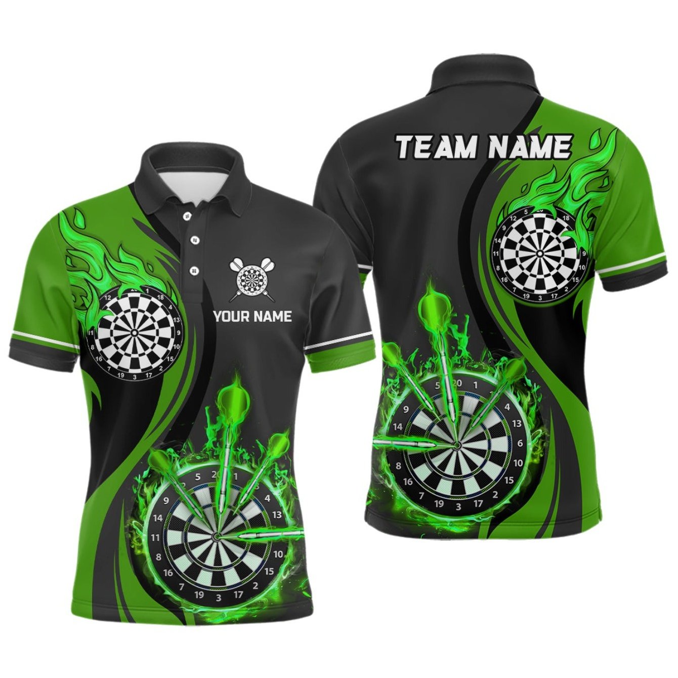 TEMU Custom Shirts | Dartboard Mens Darts Shirt Custom Darts Shirt For Men Dart Jerseys | Personalized Name | Casual Sports Shirt |