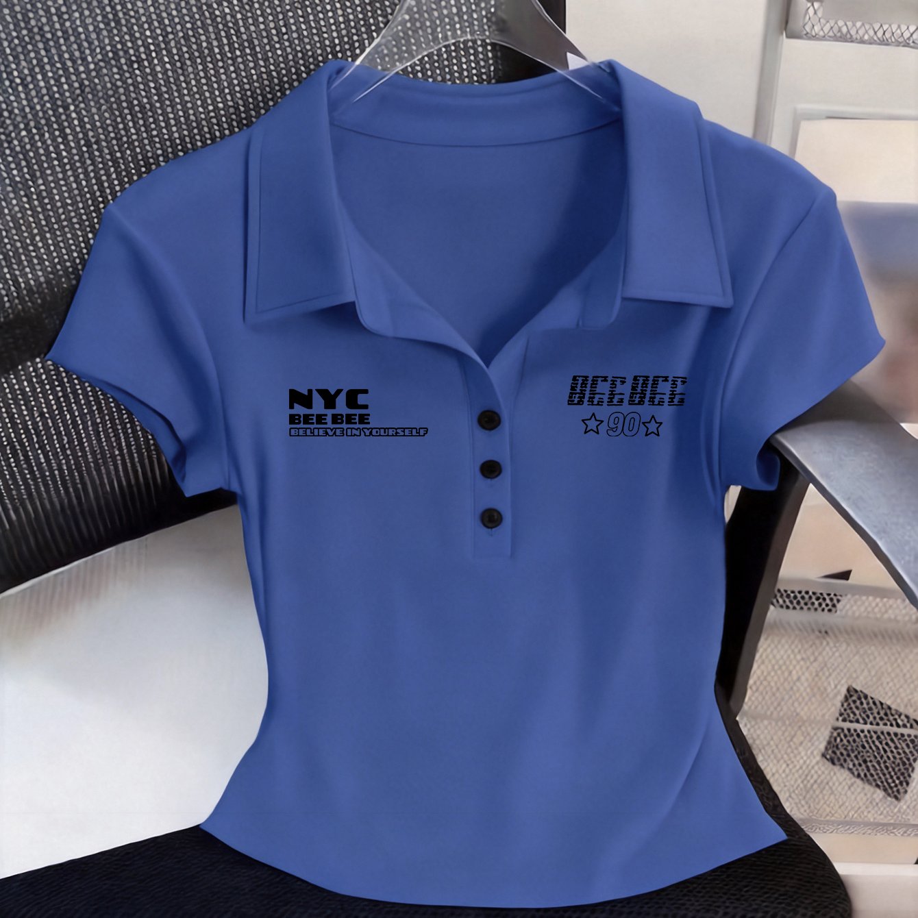 TEMU 8318- Short-sleeved Shirt Women's Versatile Everyday Casual Top Spring/summer 2026 New -ldh