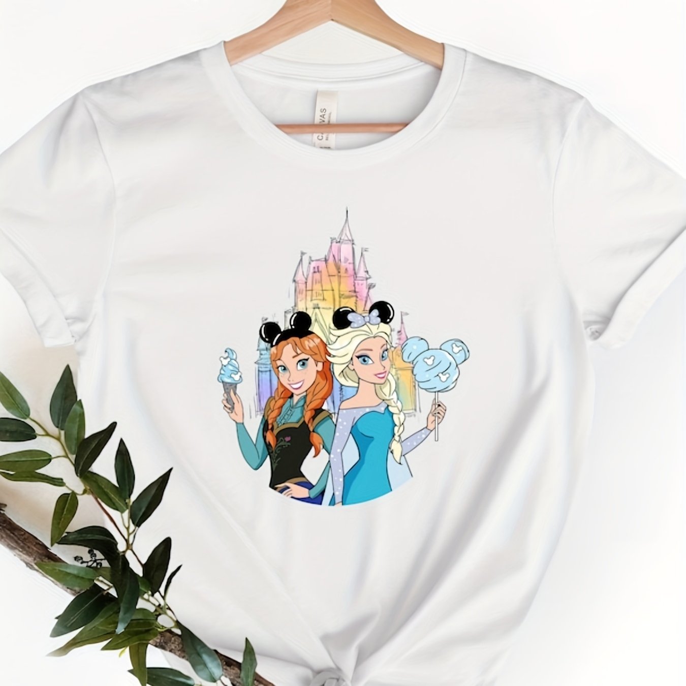 TEMU Princess T-shirt, Frozen Anna Shirt, Frozen Top, Princess Shirt, Frozen Shirt