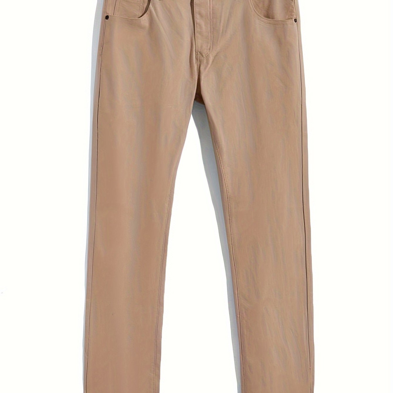 Classic Design Dress Pants Men's Formal Solid Color Slightly - Temu Germany