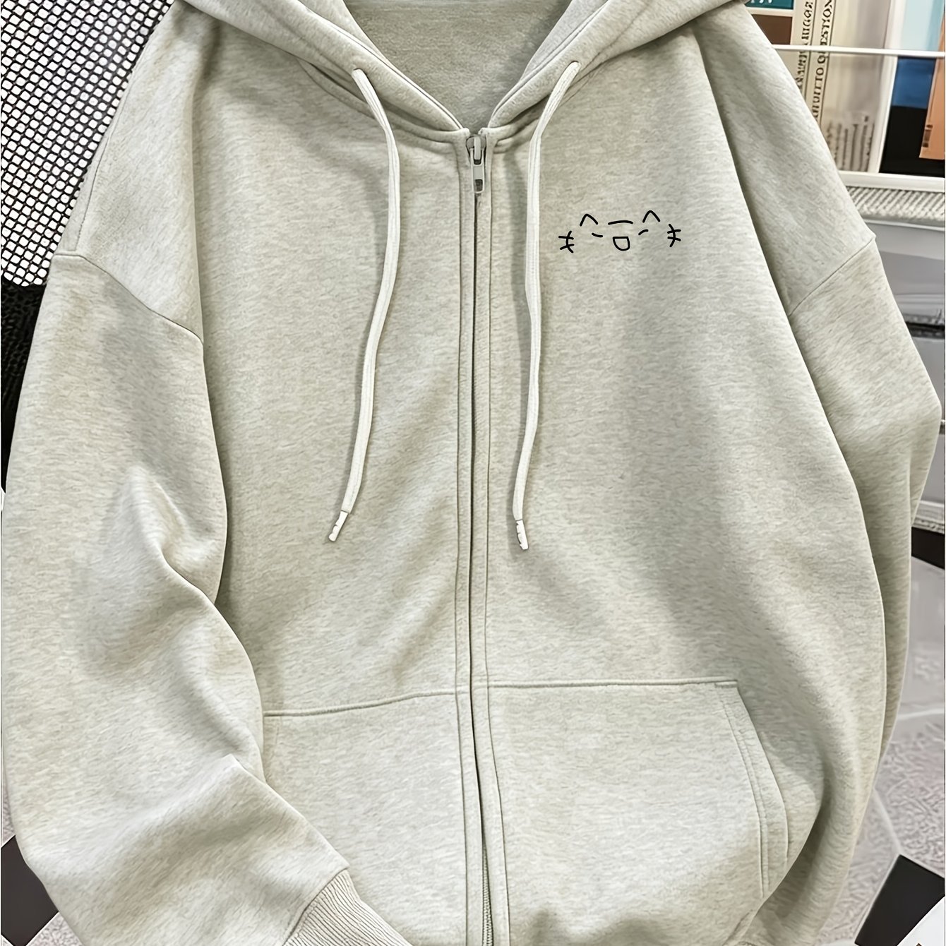 Women's Fleece Lined Hooded Zip-Up Sweatshirt Jacket