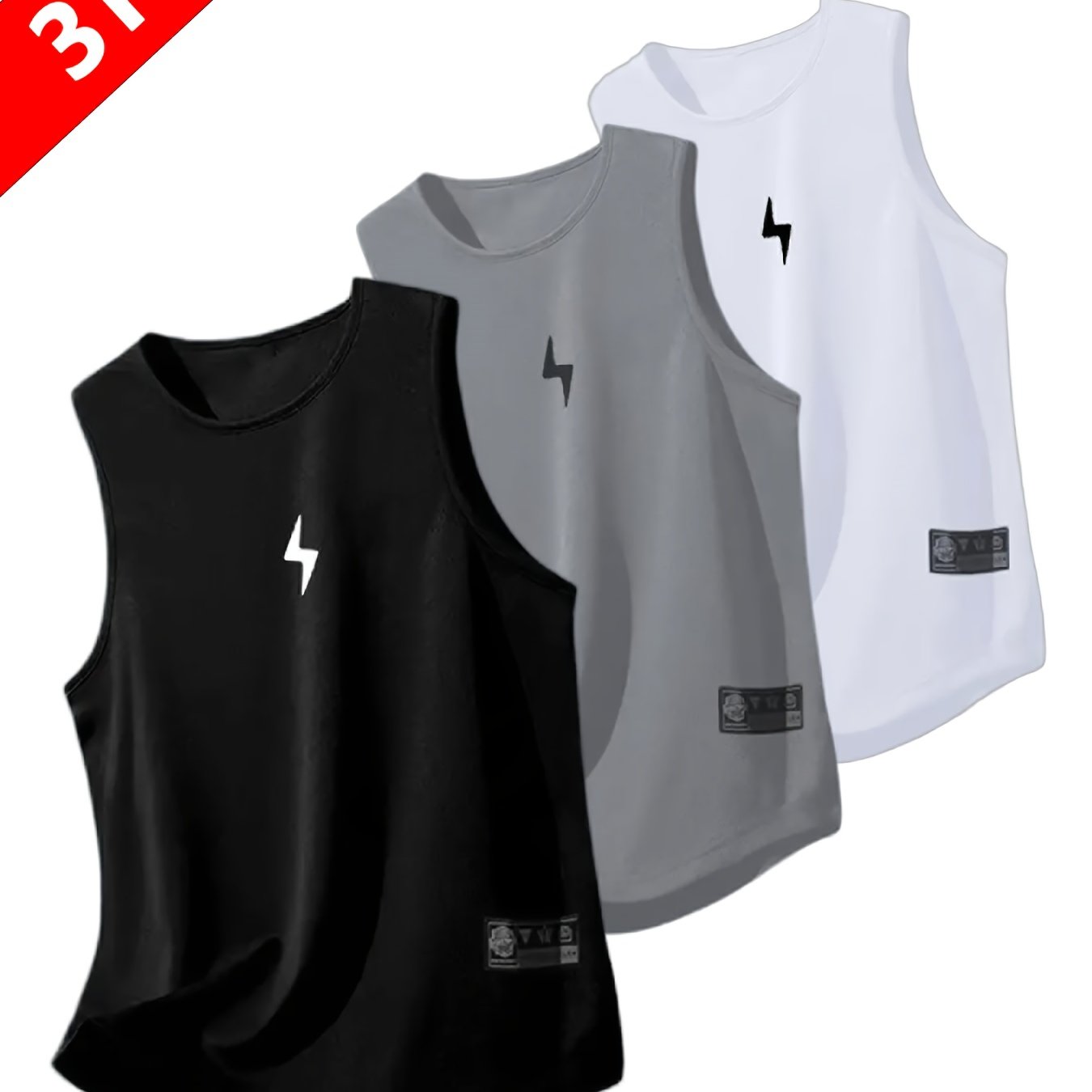 E-shop Herren-Sportwesten – atmungsaktive, schnell trocknende ärmellose Fitness-Shirts mit geometrischen Mustern, leicht für Laufen, Training Freizeit