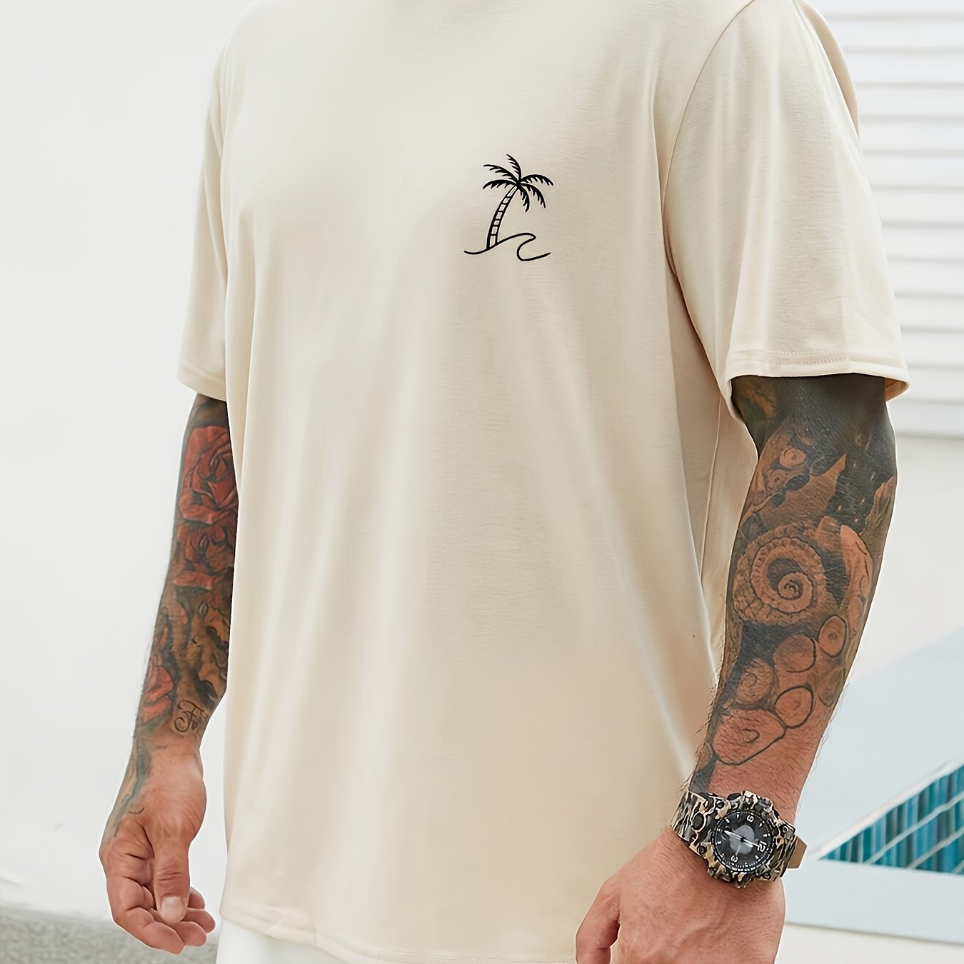 Men's Printed T-shirt 180g Cotton
