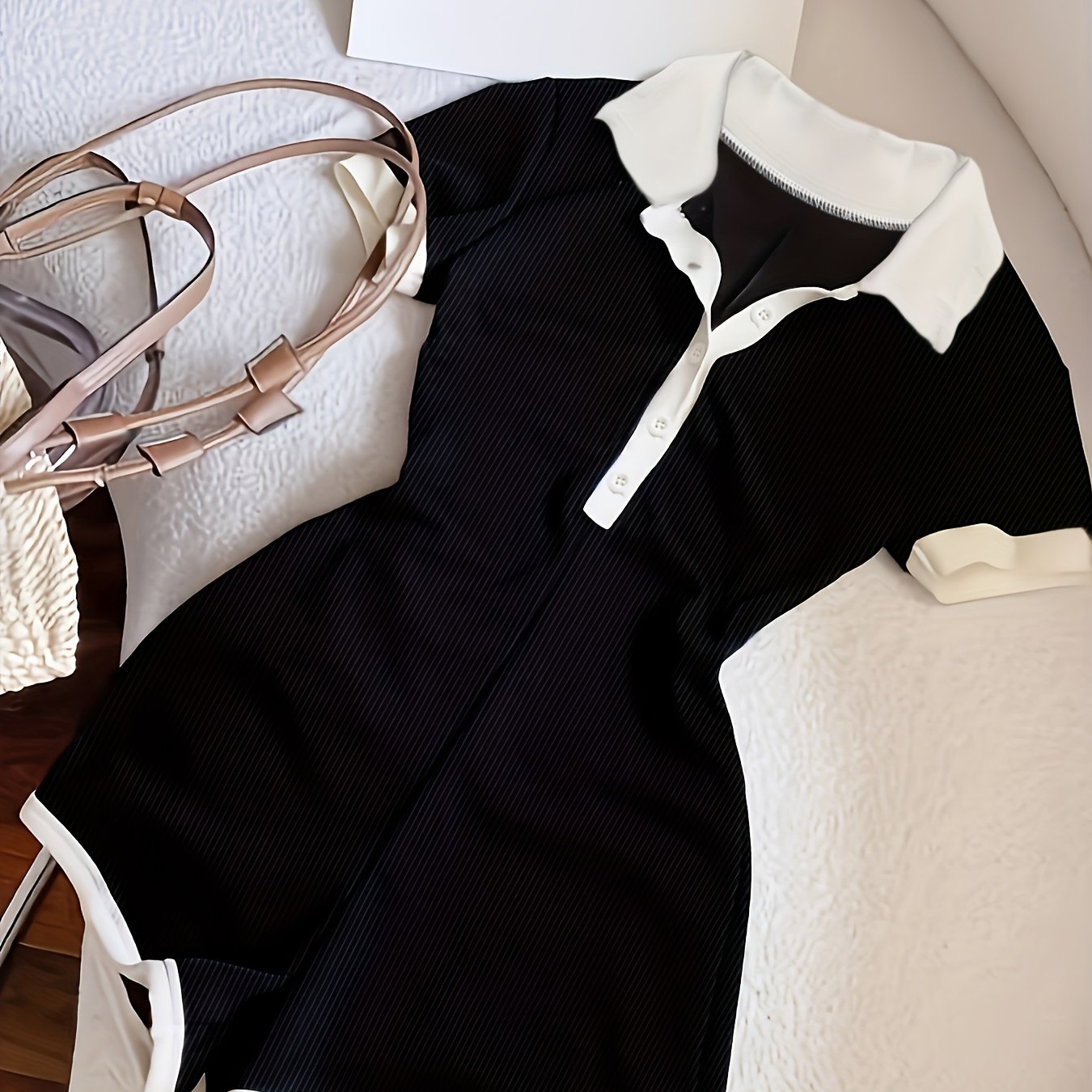 E-shop Lässiger Damen-Bodysuit mit Farbblock-Design, Alltags-Outfit, Streetwear-Mode, trendige Mode, dehnbarer Stoff, bequemes Material, taillierter,