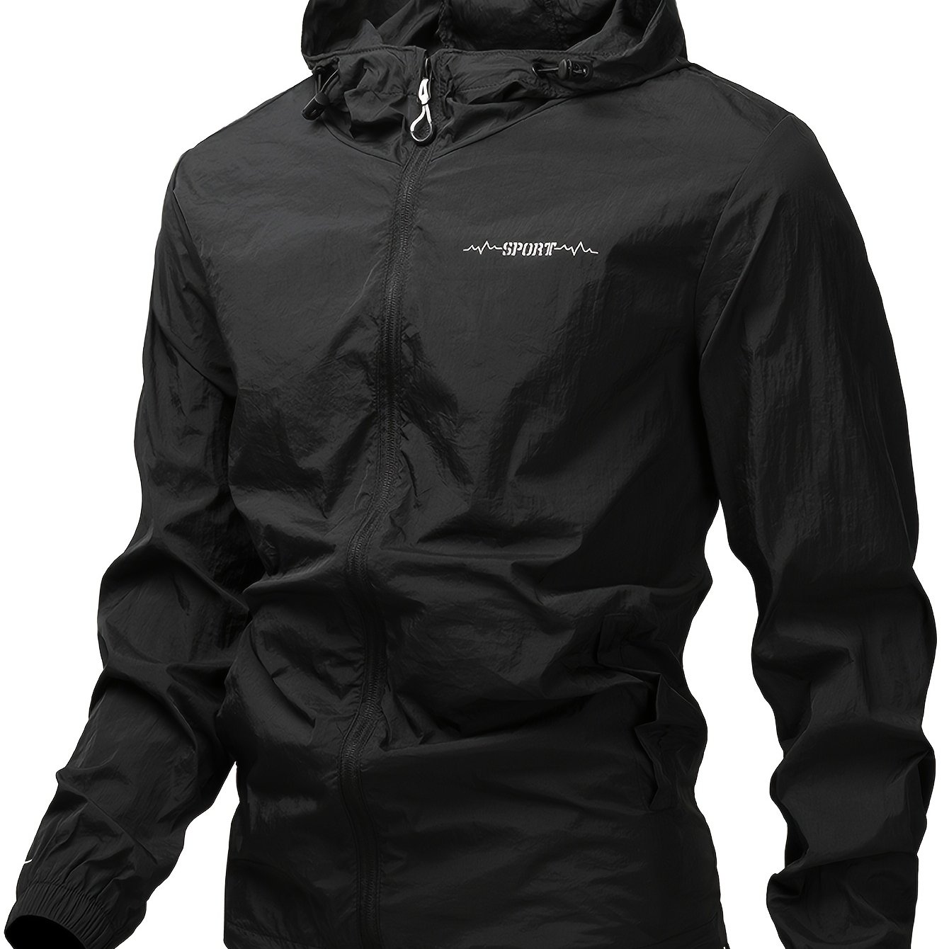 TEMU Men's Lightweight Camping Jacket Men's Long Sleeve Jacket Woven Outerwear Hoodie Jacket Casual Fashion Outerwear, Hunting