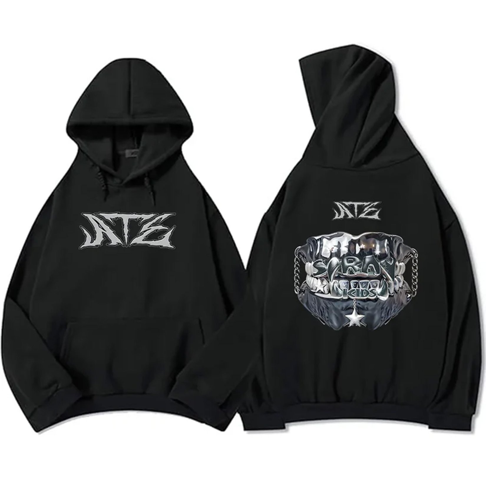 Image of Men's Hoodie With A Vintage Design, 320g High-quality Knit, Casual Geometric Pattern, Features A Drawstring, Suitable For With A Fit