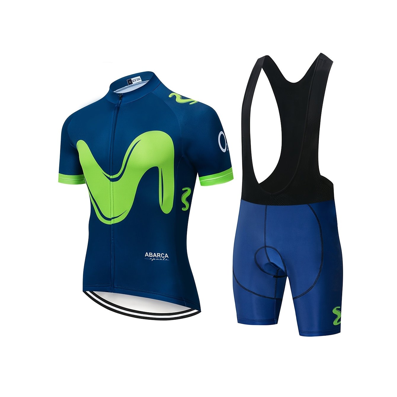 Men's Outdoor Sports Cycling Outfit Featuring A Short-sleeved Top And Shorts