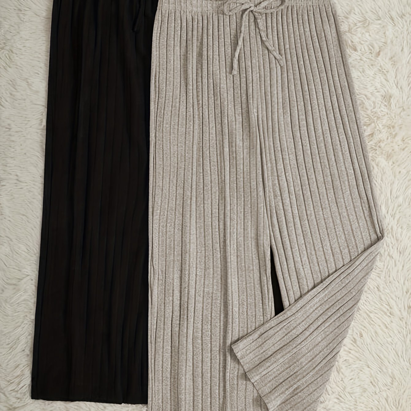 E-shop Damen 2-teiliges bequemes, lockere Hose und Hauskleidungs-Set, Outfit 2-teiliges Set