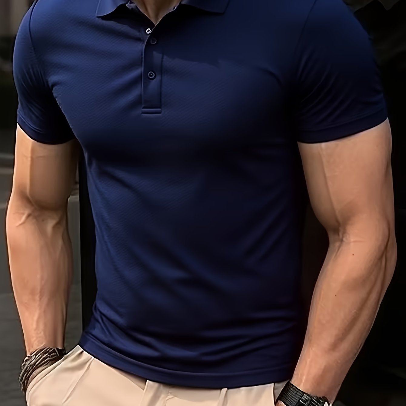 E-shop Sommer Herren Kurzarmhemd mit Revers, Hemd. Casual Sportswear Herrenoberteil, für Business, Arbeit, Dates Zuhause, Ein Essentieller für Reisen