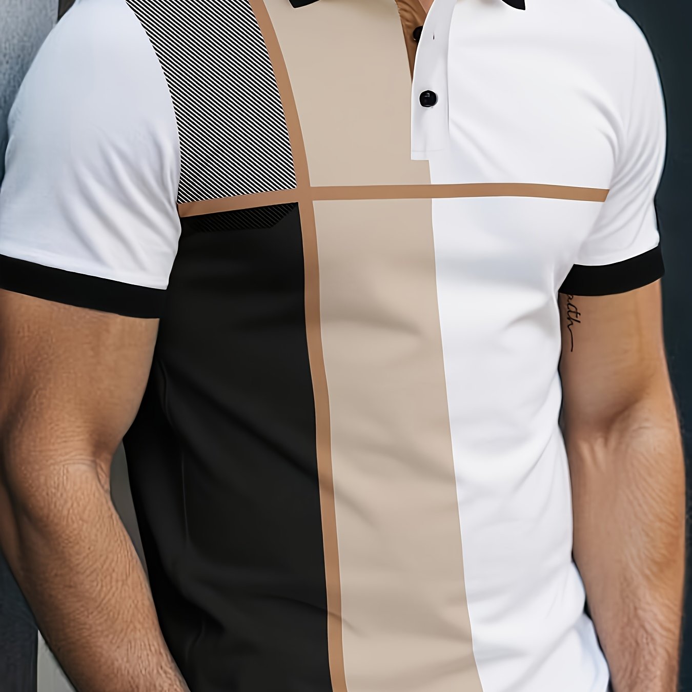 TEMU Men's Shirts Men's Fashion Print Short-sleeve Shirts Suitable For Daily Commuting And Business Occasions In Summer Wrinkle-resistant