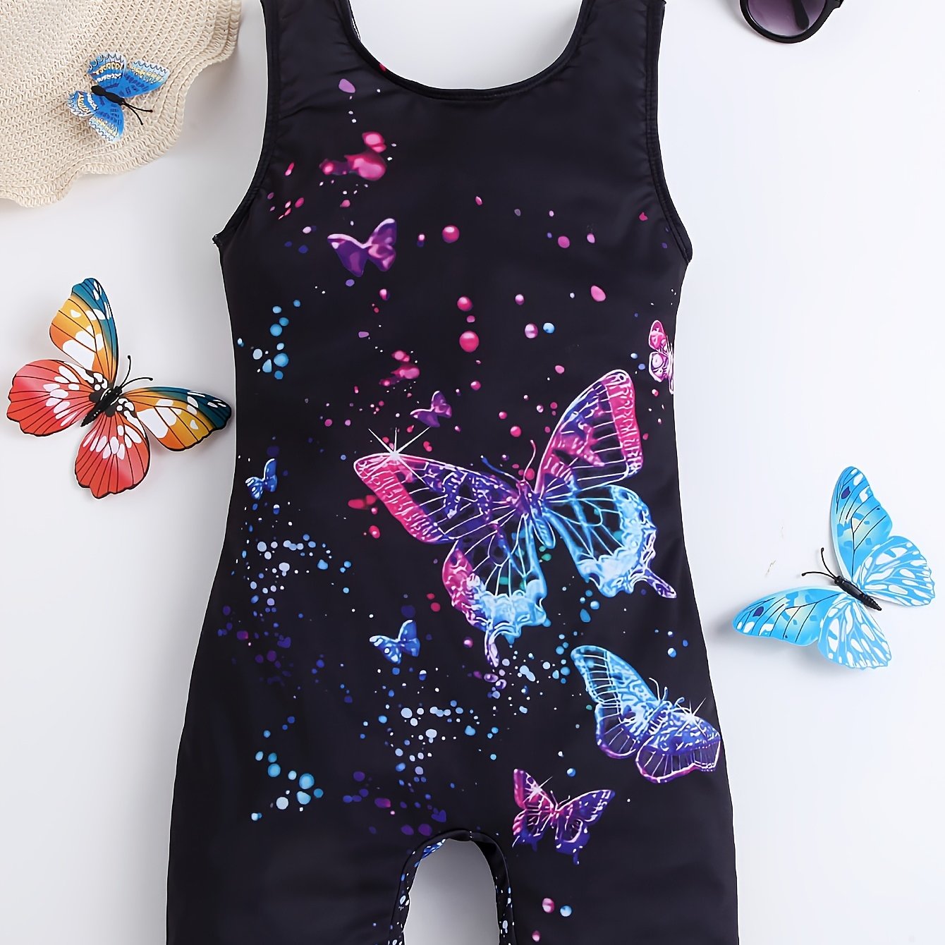 Image of Girls' Fashion -piece Swimsuit, Casual, Easy And Cute, High-elastic Tight-fitting Boyleg Swimsuit, Play Clothing