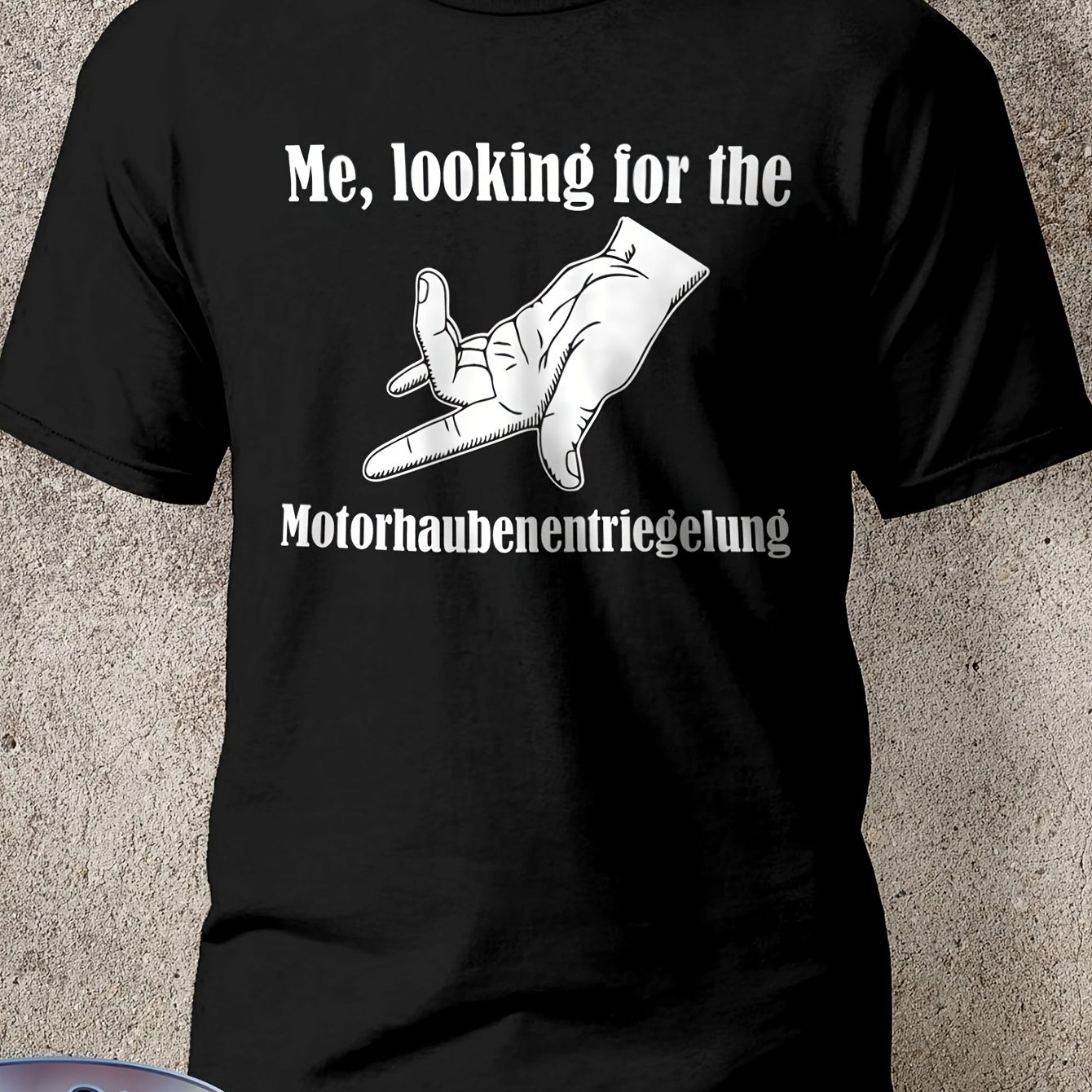 Image of Men's Hood Release T-shirt- Mechanical Engine Tuning Gift For Mechanics& Car Enthusiasts, 180g Casual Crew Neck Tee, Sizes S-3xl, Suitable For Parties, Tuning Events& Casual Wear