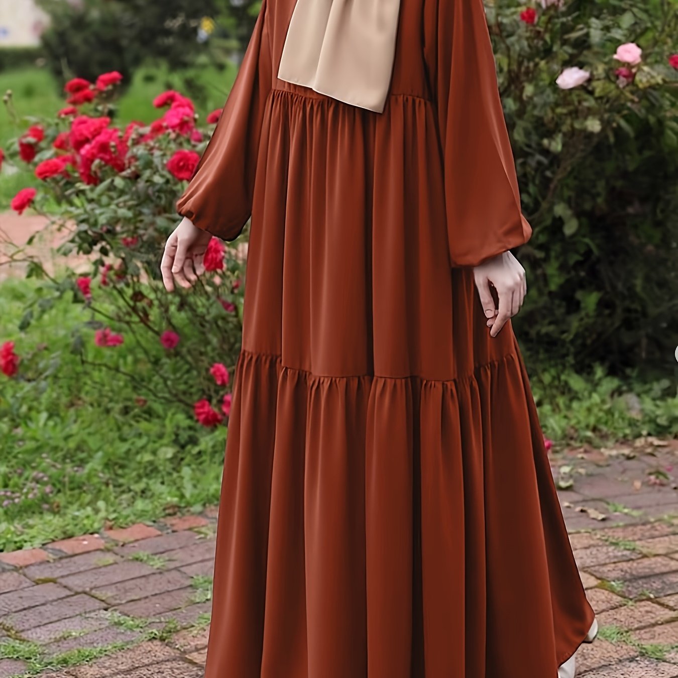 Image of Directional Fashion Women's Clothing Loose Long Sleeve Vintage Elegant Dress