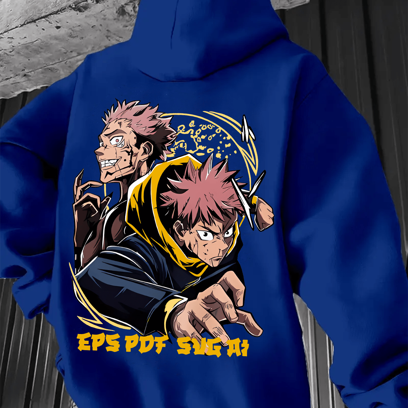 TEMU Men's Anime Graphic Hoodie - Black Casual Pullover With Print, Long Sleeve, Fall/, Polyester Blend, Machine Washable, Anime Hoodie