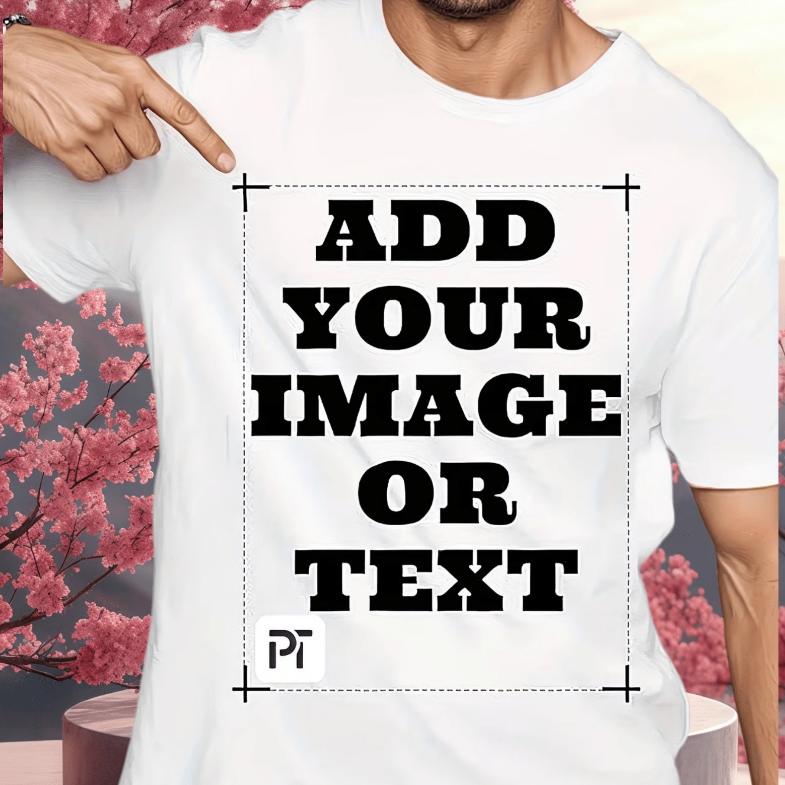 TEMU Customizable Men's Crew Neck Short Sleeve T-shirt, Summer Casual Sportswear, Design Your Own Text/logo/image, Breathable Print, Knitted Fabric,