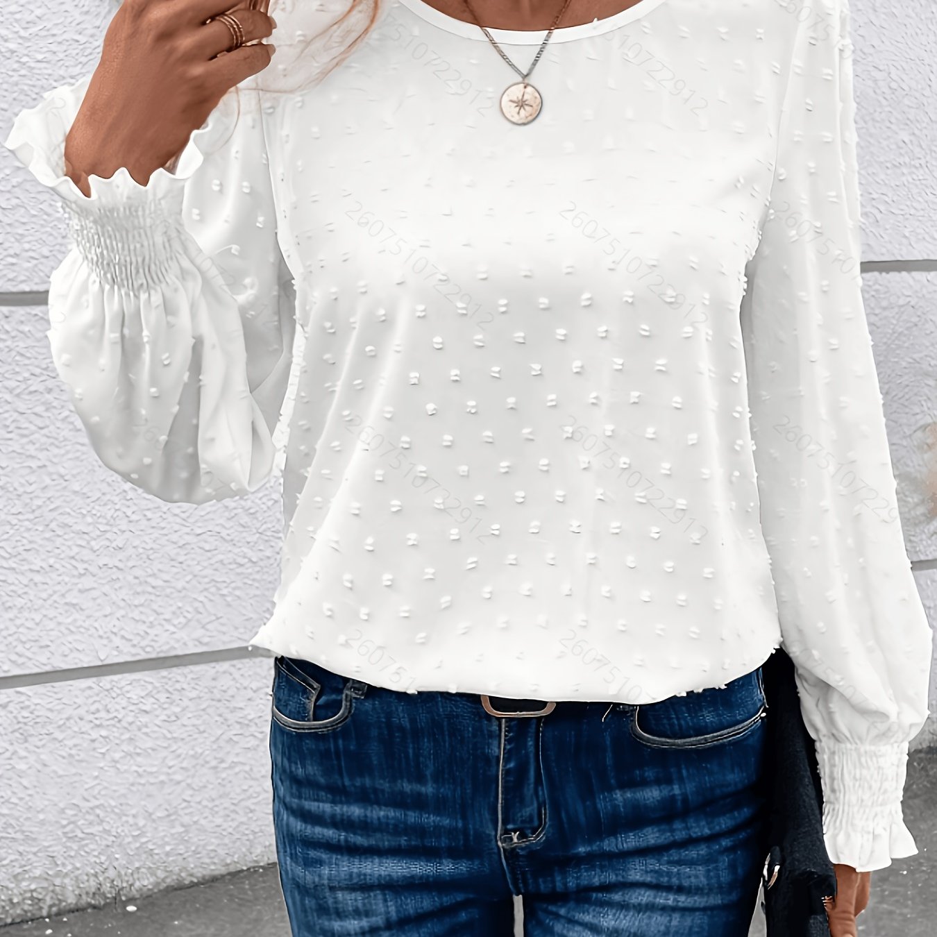 Little Ball Long Sleeve Round Neck Shirt