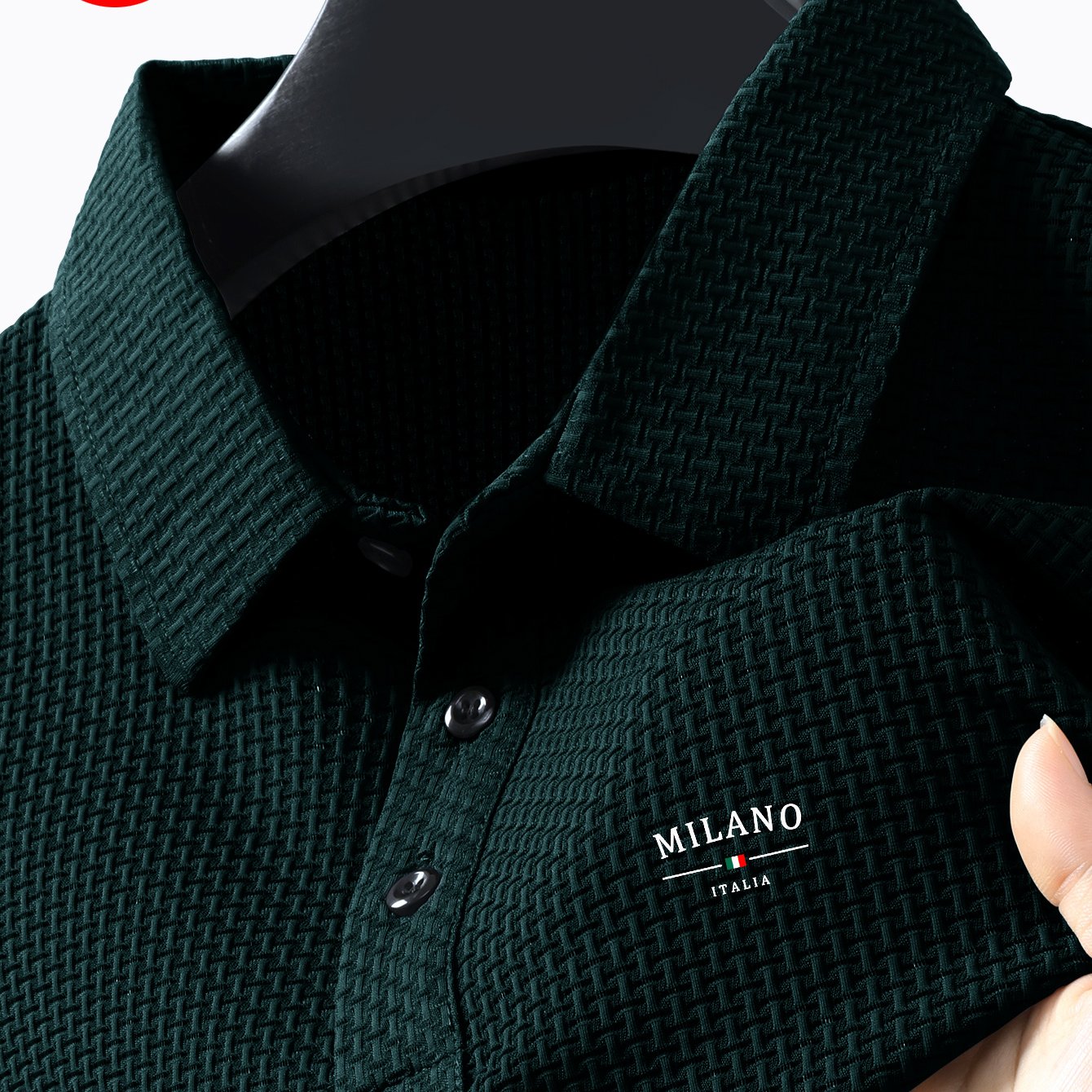 TEMU Xiaji Plus Size Men's Big & Tall Fashionable Casual Short-sleeve Shirt, Versatile Style, Comfortable For Outdoor Equestrian And Golf Activities.