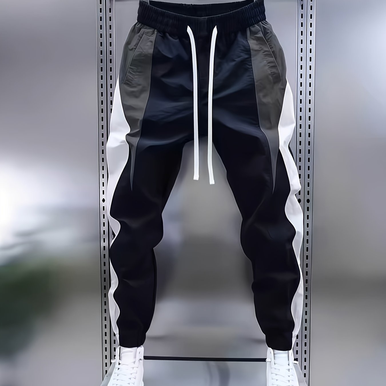 TEMU Men's Casual Long Pants, Lightweight, Breathable, And Comfortable Trousers With Design, Cool And Style
