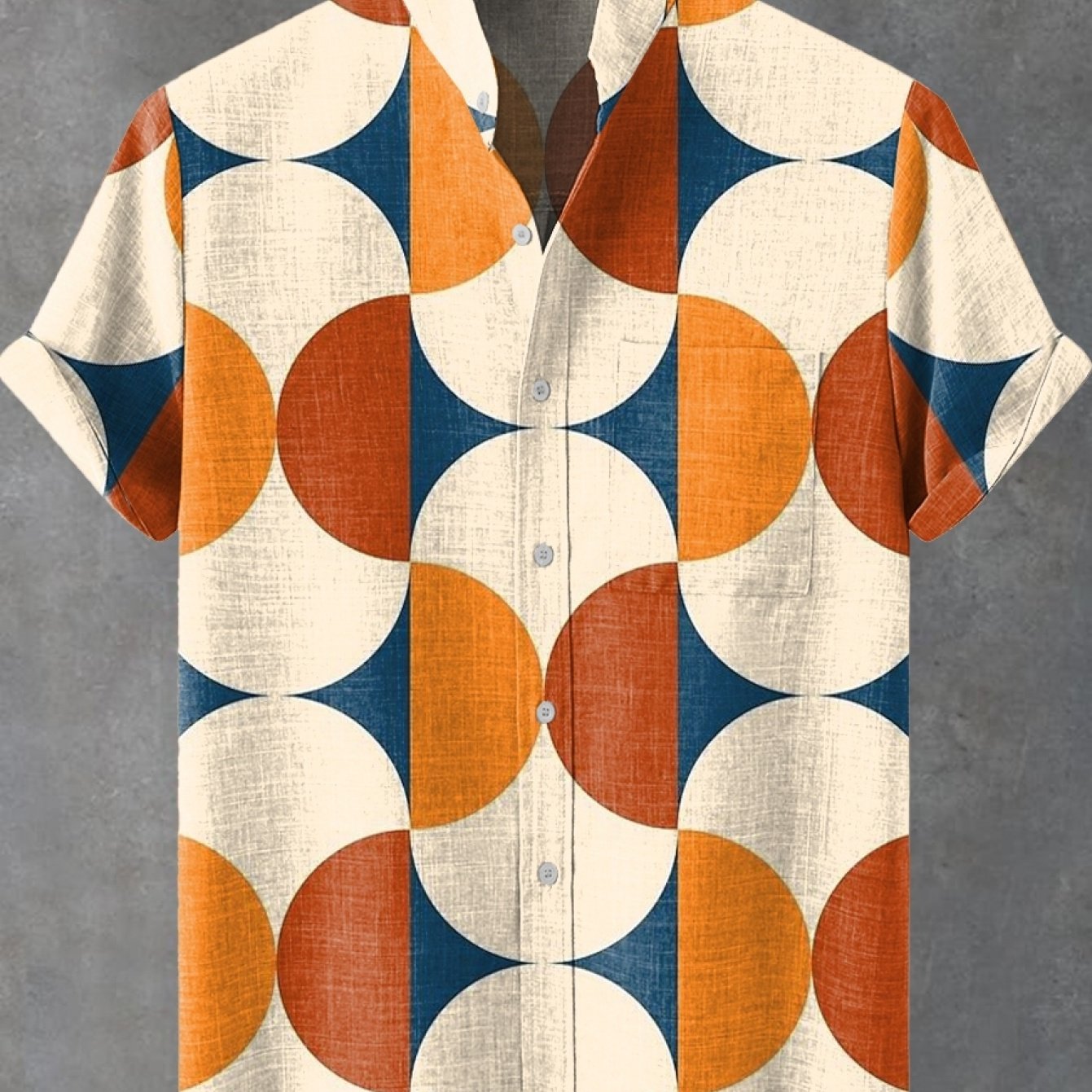 Men's Stand Collar Pocket Shirt, Casual And Comfortable For Daily Wear