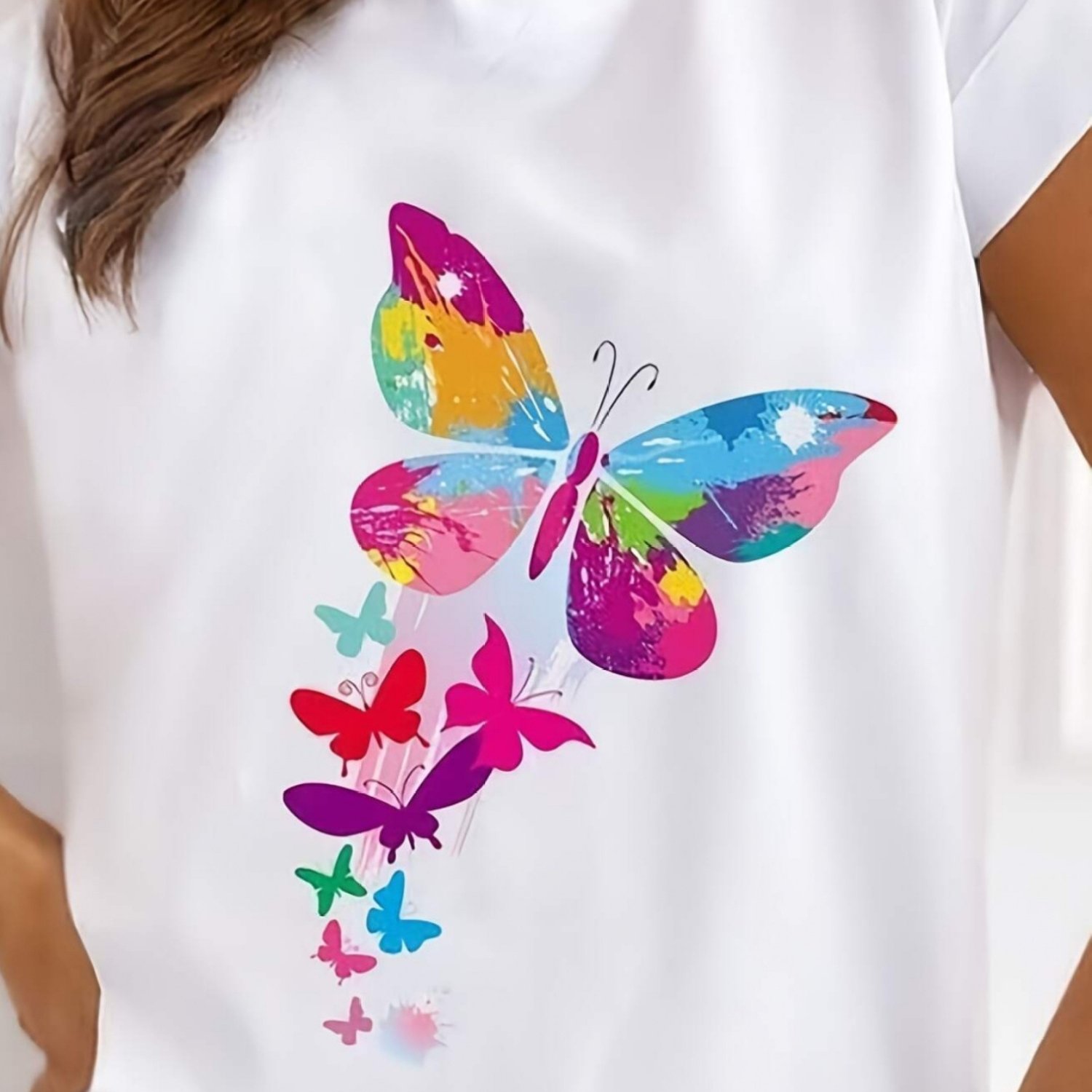 TEMU Plus Size, 1pc Women's Plus Size 180g Pure Oversized T-shirt - Loose Round Neck Short Sleeve Blouse-compatible Top Suitable For 3xl-5xl, Spring