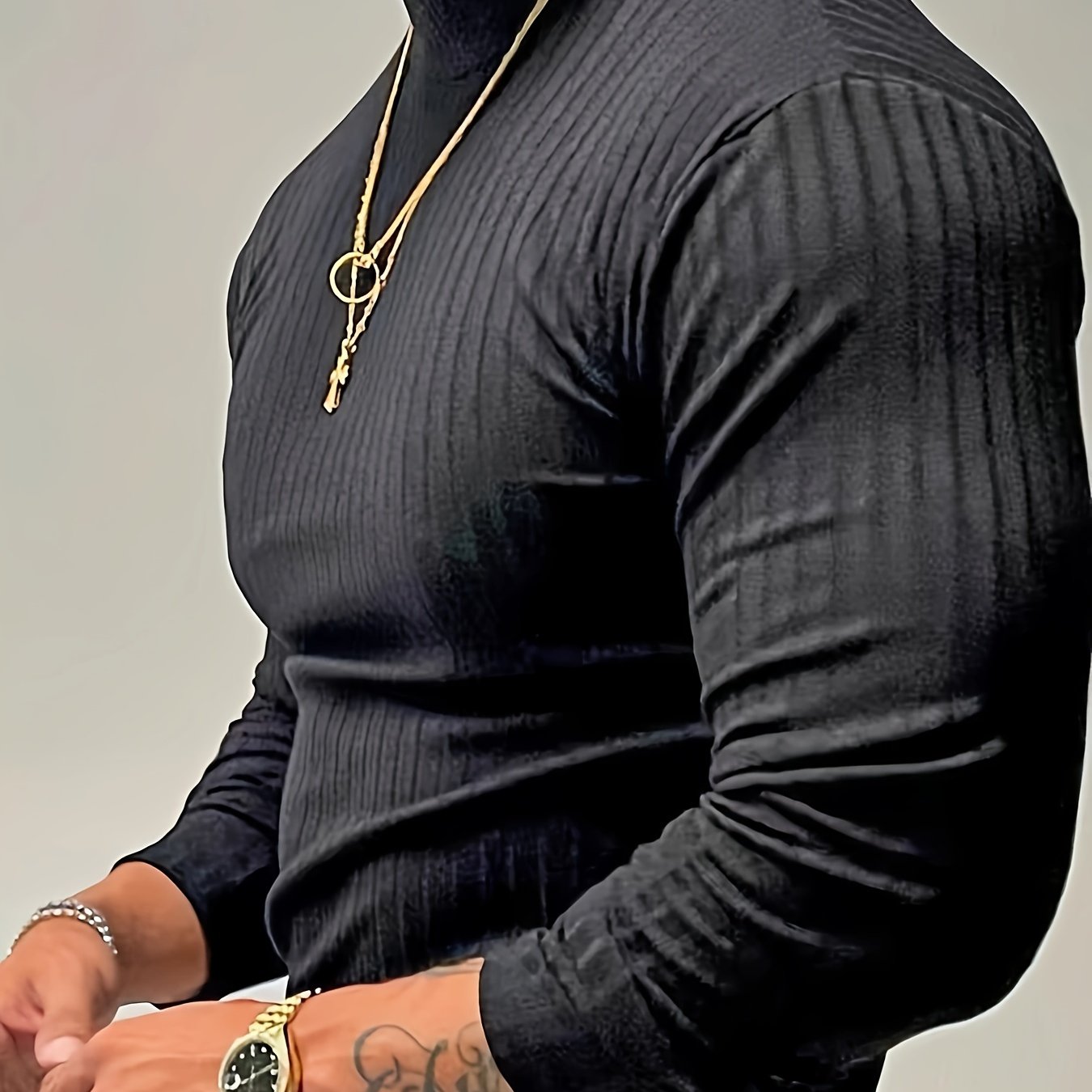 Men's Spring Autumn Sports Top High-elastic T-shirt Long Sleeve