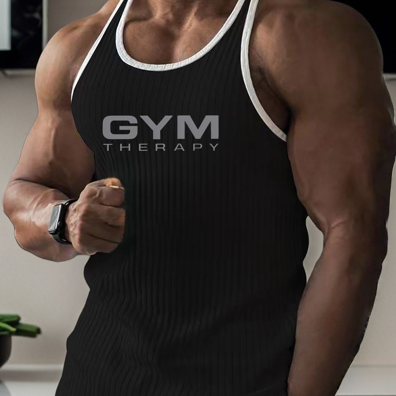 TEMU "" Fitness-inspired Adult Summer Tank Top: -casual Tank Top Designed Specifically For Fitness Enthusiasts, Featuring "gym" Lettering With The