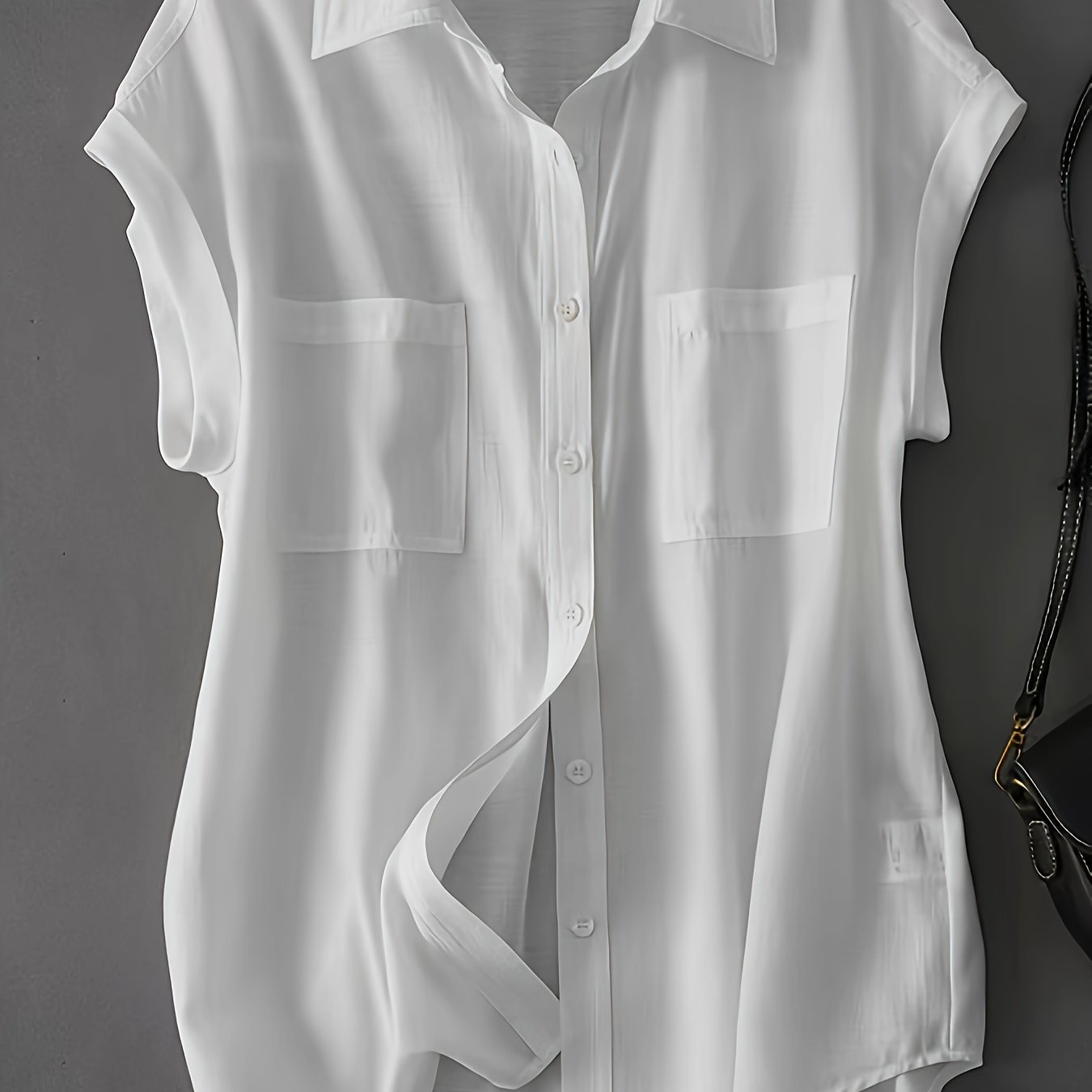 E-shop Frühlings- und Sommermode Cropped Shirt Einärmeliges Kurzarmhemd Damen Urlaubsrichtung