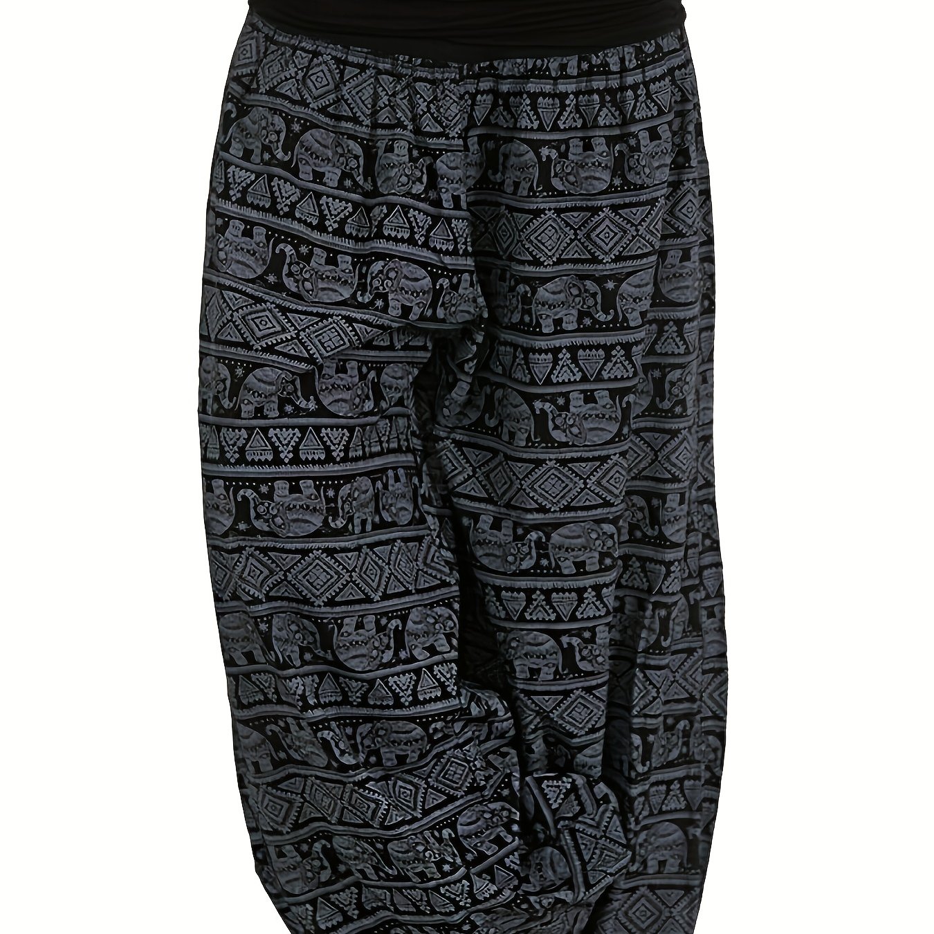 Plus Size - Vacation Long Wide-leg Pants Pants Harem Pants