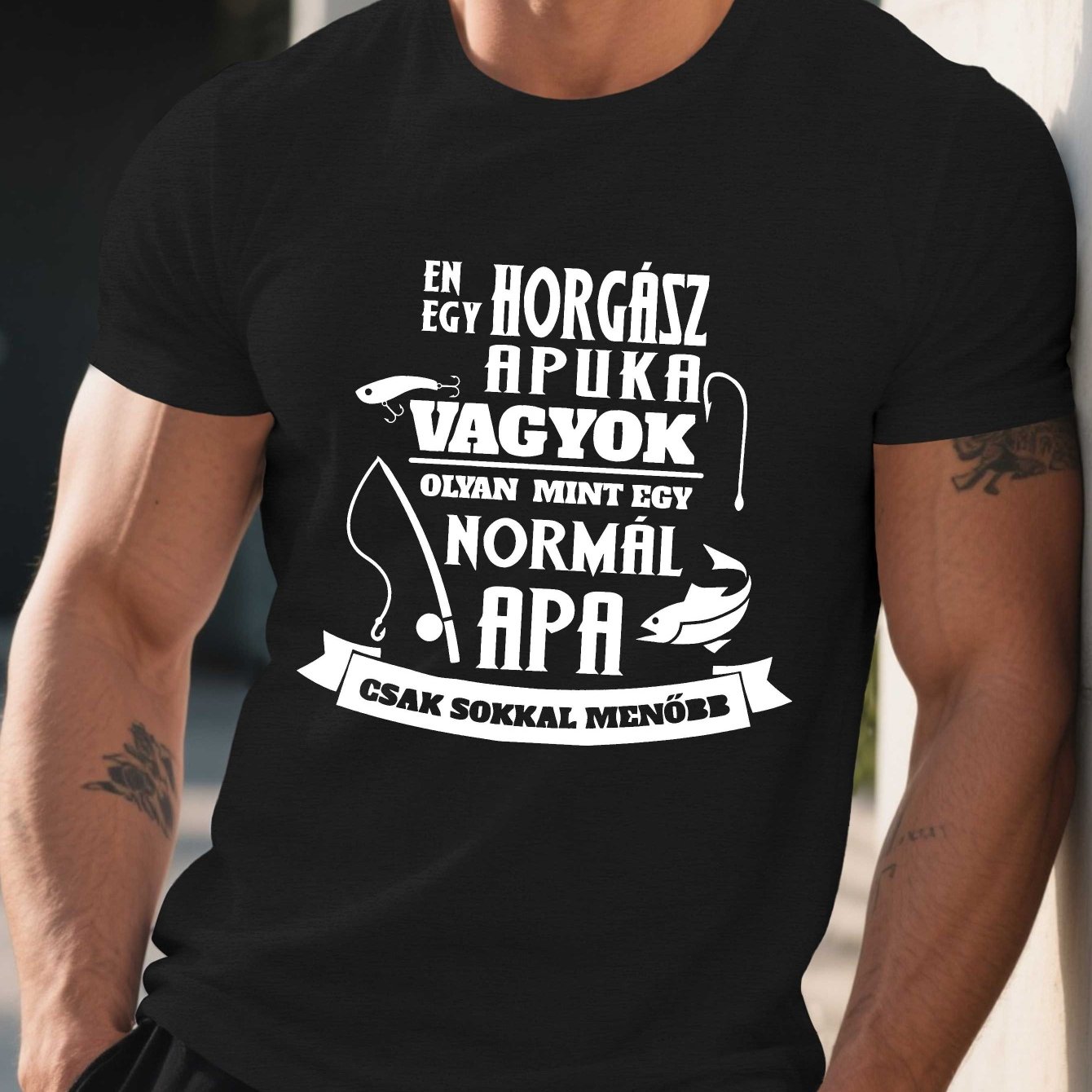 TEMU Fun Hungarian Humor Apr Fishing Men's Short Sleeve T-shirt Summer T-shirt Top