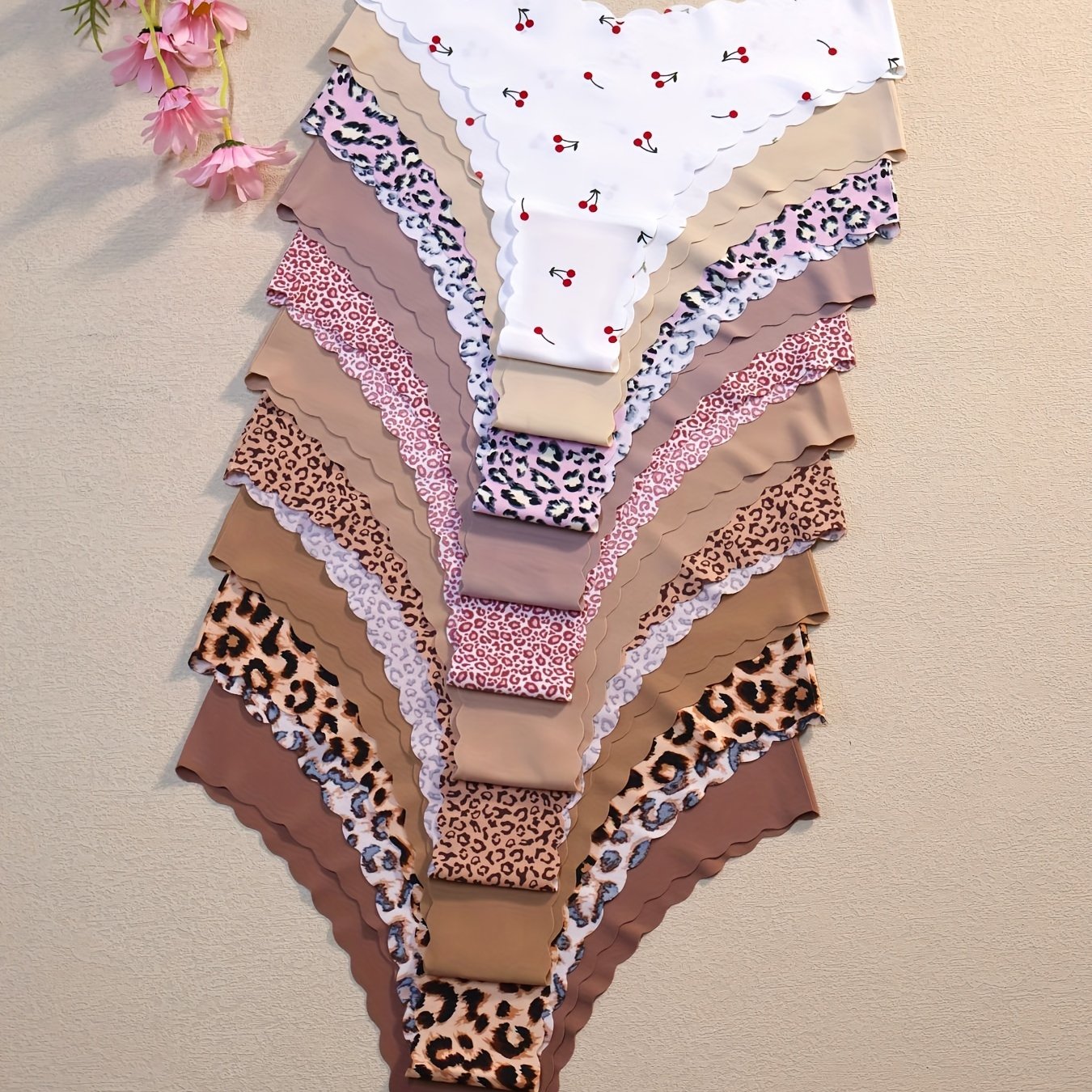 TEMU 10-pack Leopard Print & Autumn/winter Women's Underwear, 1pc Comfortable Breathable Quick-drying Women's Briefs, Multi-pack For Sports, Fitness,