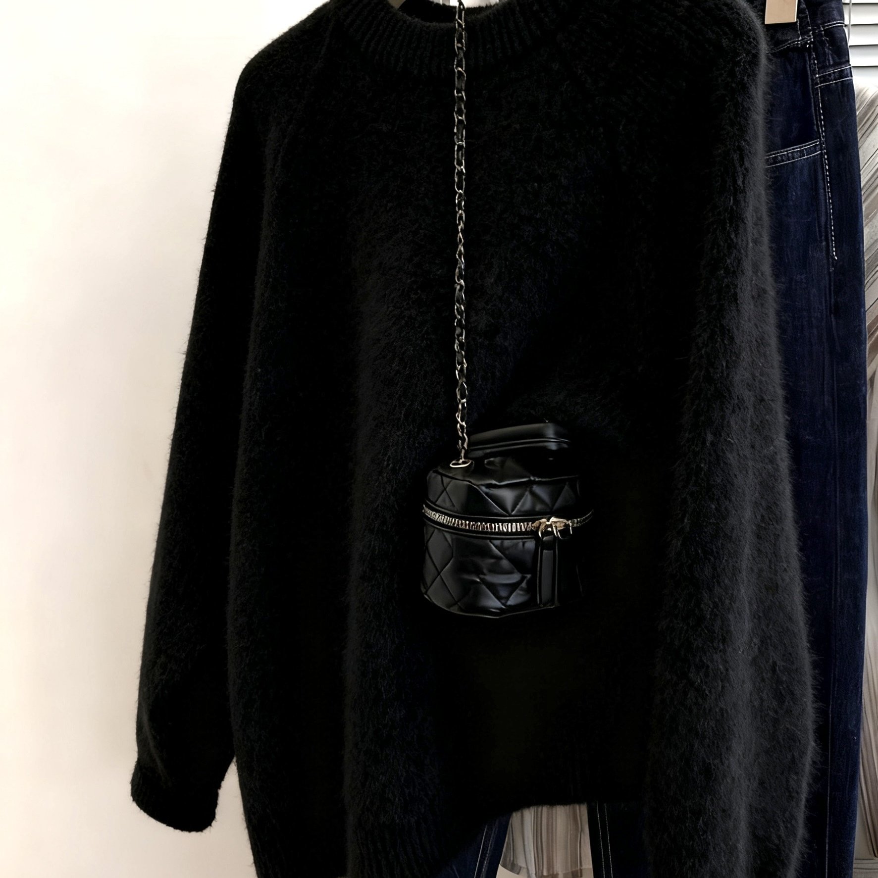 2025 New Casual Versatile Atmosphere Fluffy Christmas Sweater For Women, Autumn Winter Base Layer Sweater