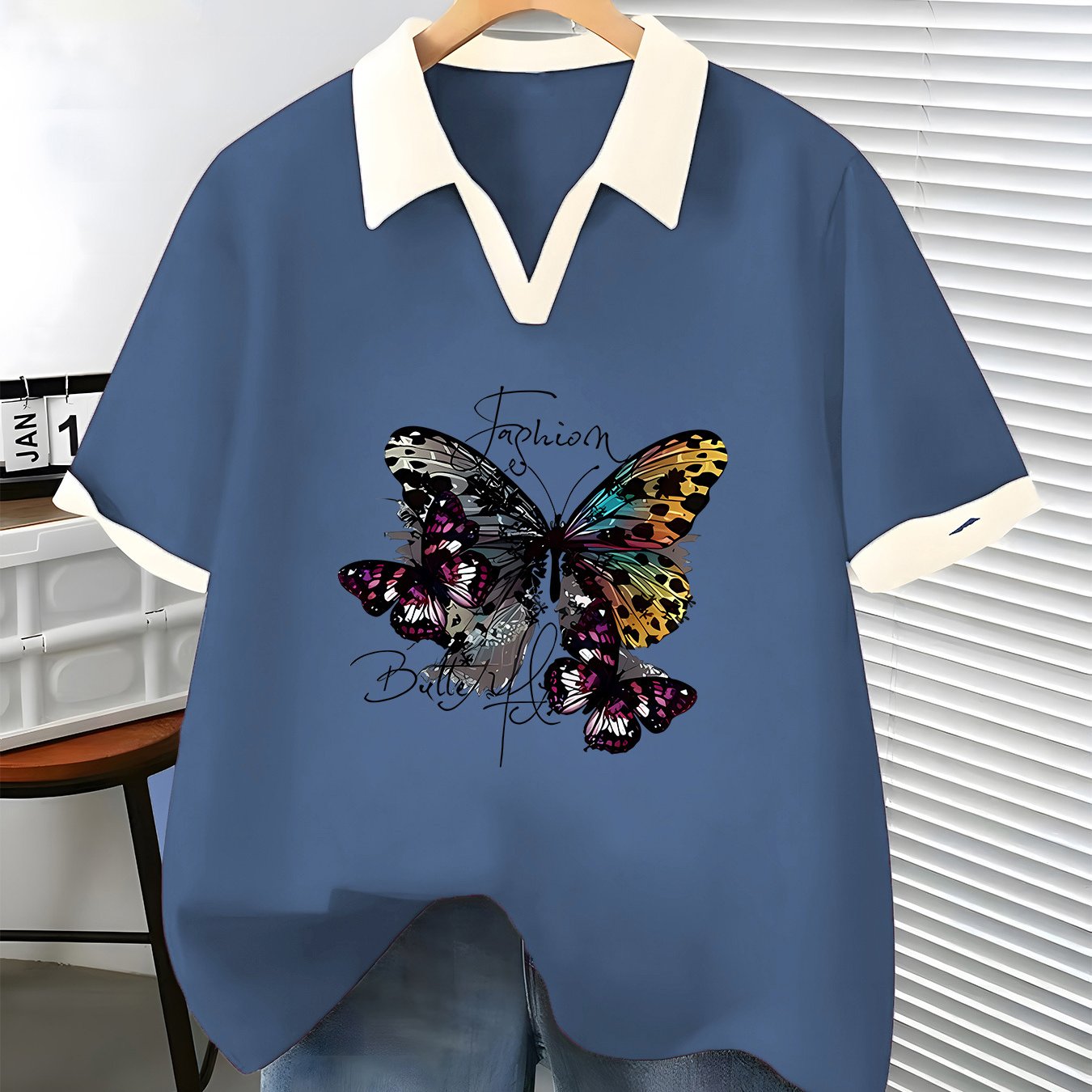 TEMU Women's Trendy Summer Clothing, Versatile Short-sleeve Shirts, Fashion Brand