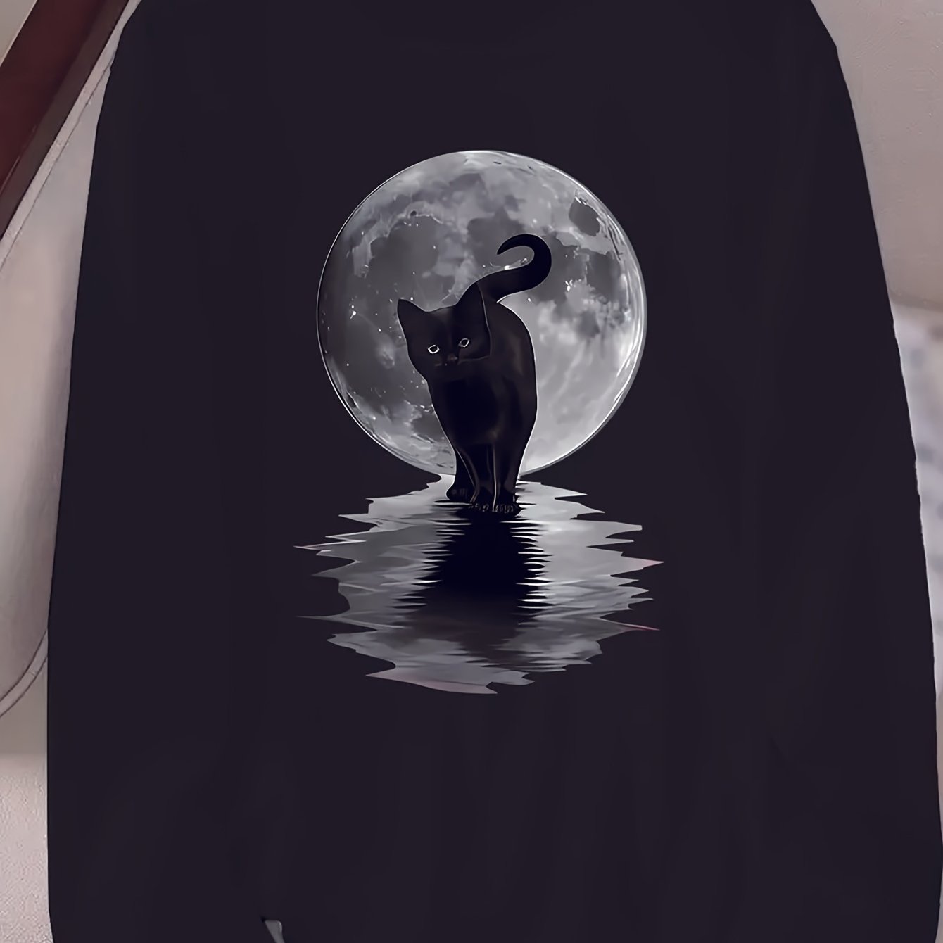 TEMU Women's Summer Casual Long-sleeve T-shirt - Features A Print, Machine Washable, Everyday Wear, Women's Tee