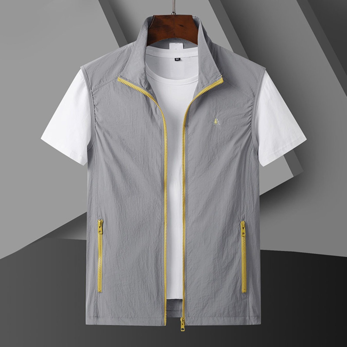 Image of Spring And Summer -light Elastic Outdoor Vest Skin Clothing Light And Thin Male Work Clothes Spring And Summer Outdoor Fishing