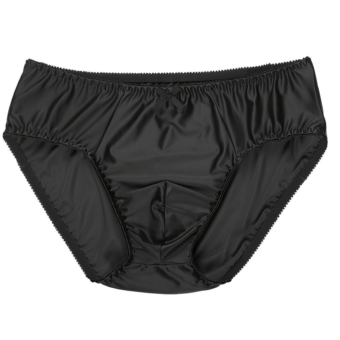 TEMU Men's Briefs, Sexy Glossy Smooth Underwear, Hip-hugging Panties, Trendy Lingerie