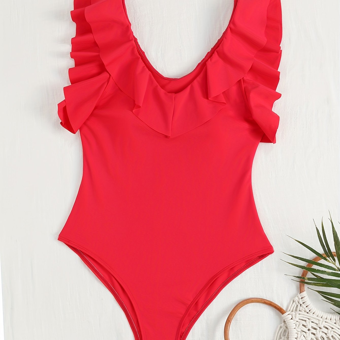 Red Ruffle Suit