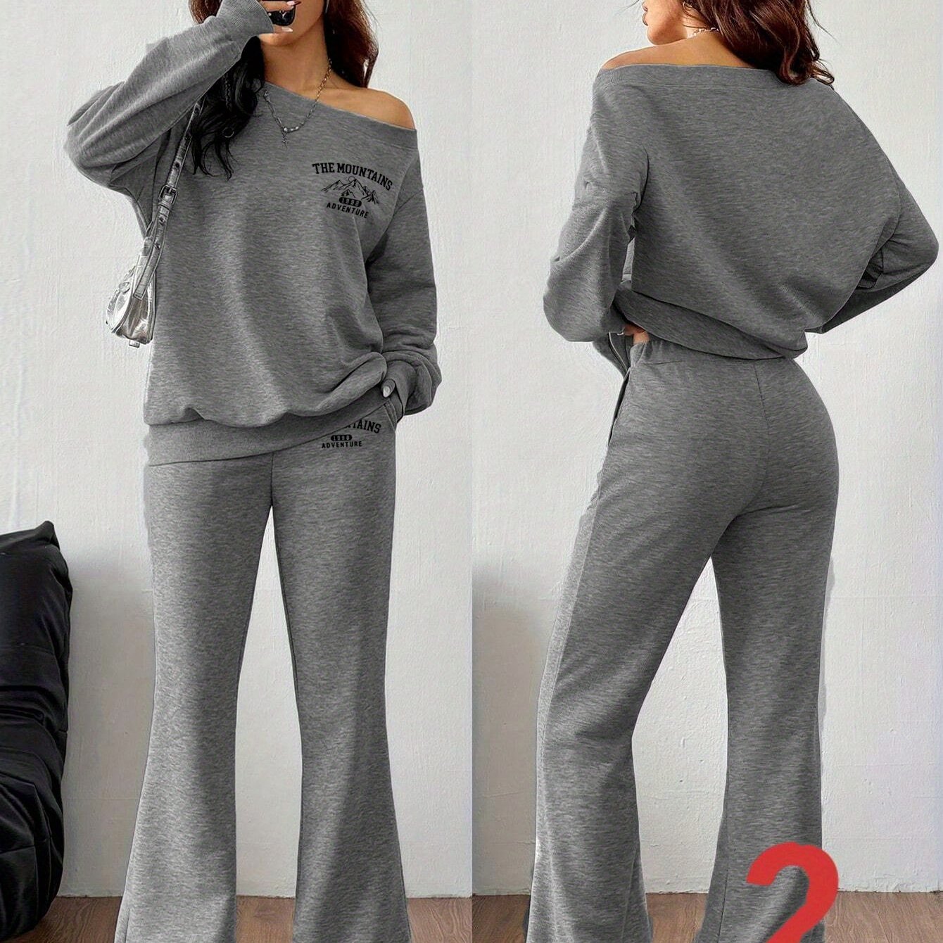 C-176 Women's Fashion Sweatshirt Set